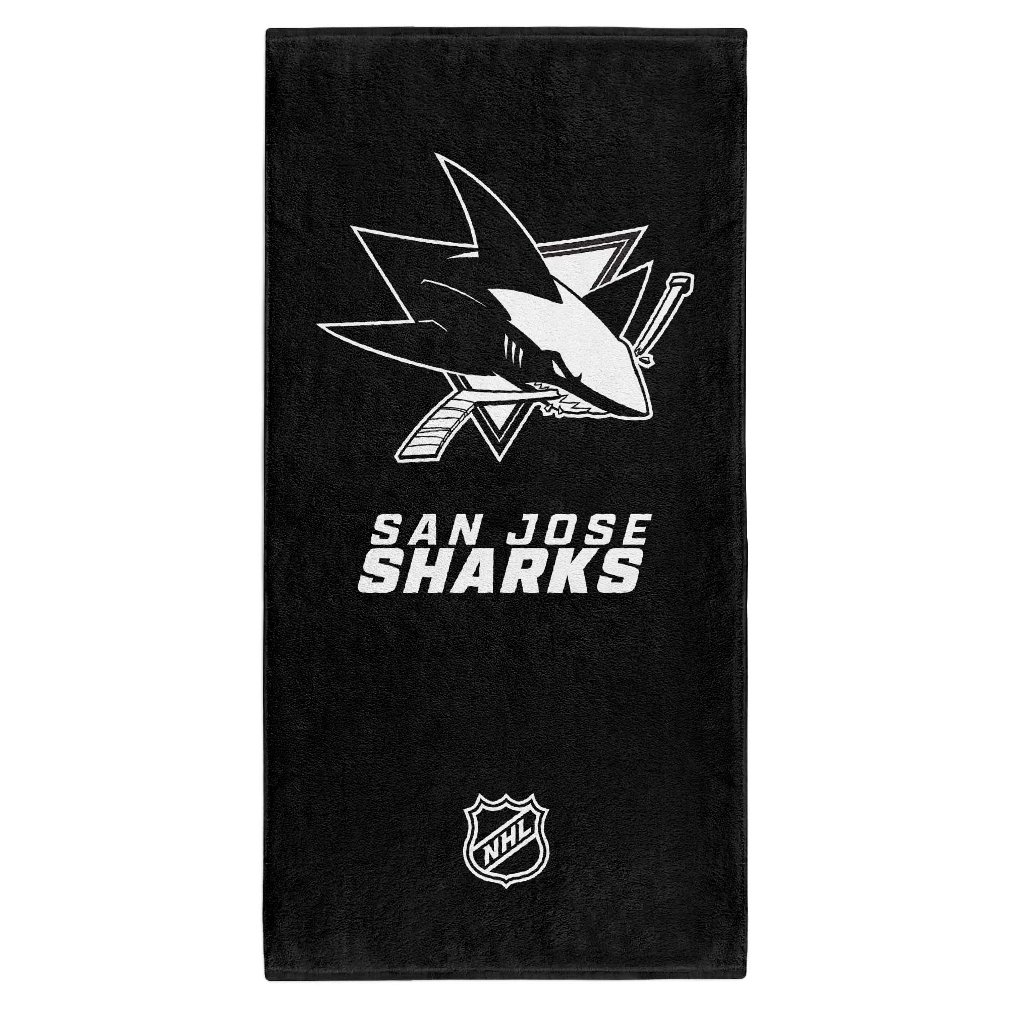 San Jose Sharks NHL Classic Badetuch Schwarz