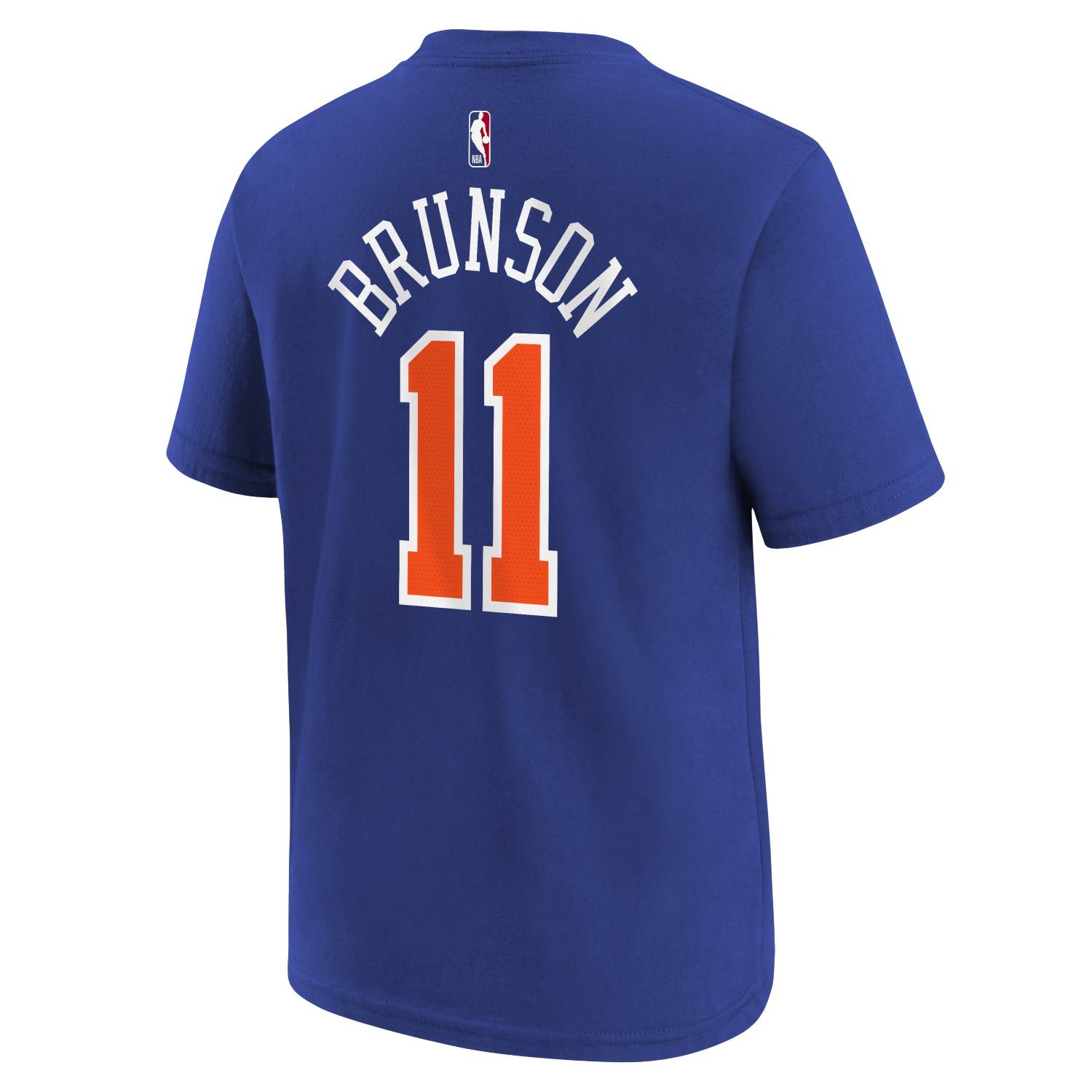 Nike Jalen Brunson #11 New York Knicks Player NBA T-Shirt Blue (YOUTH)