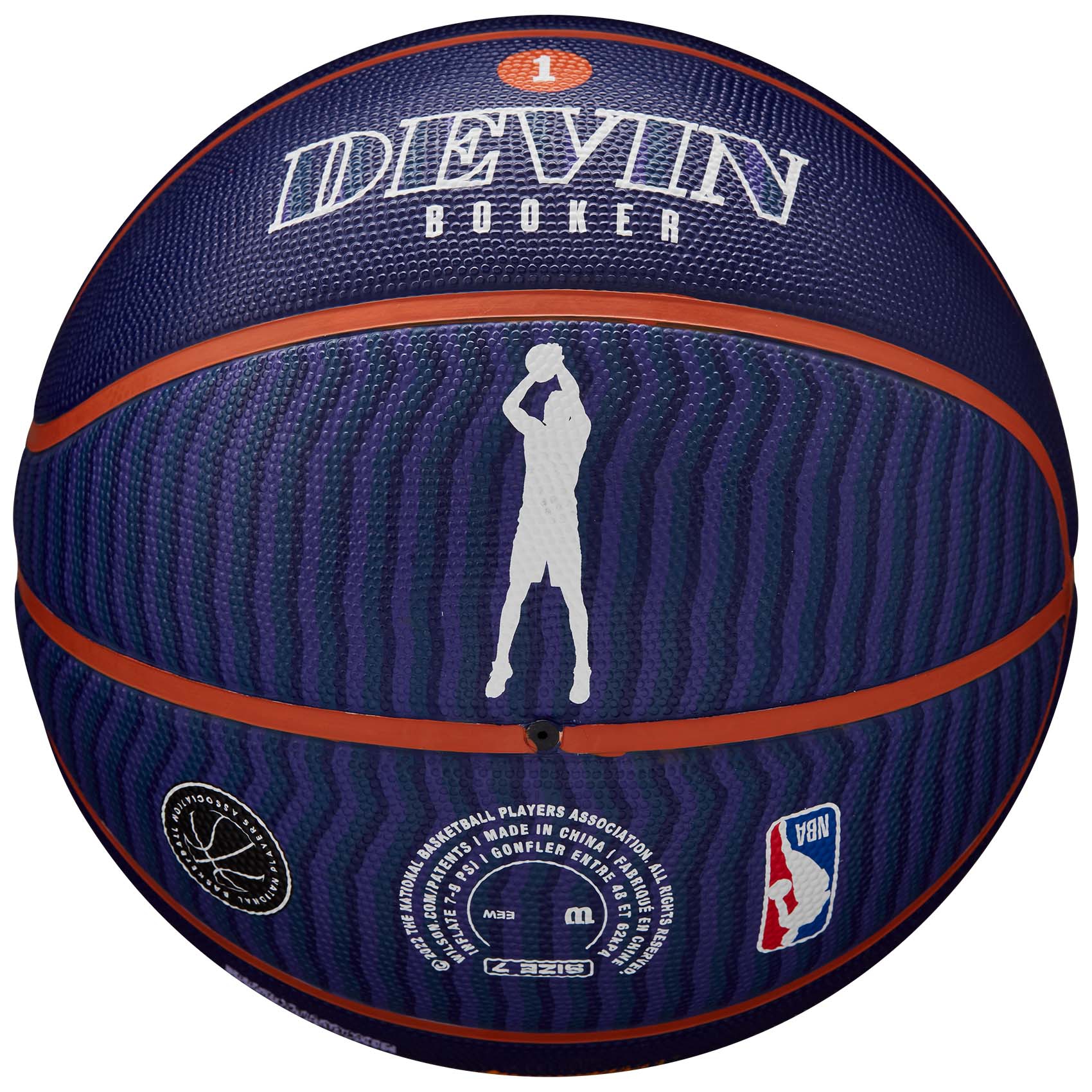 Devin Booker Phoenix Suns NBA Icon Outdoor Basketball (Size 7)