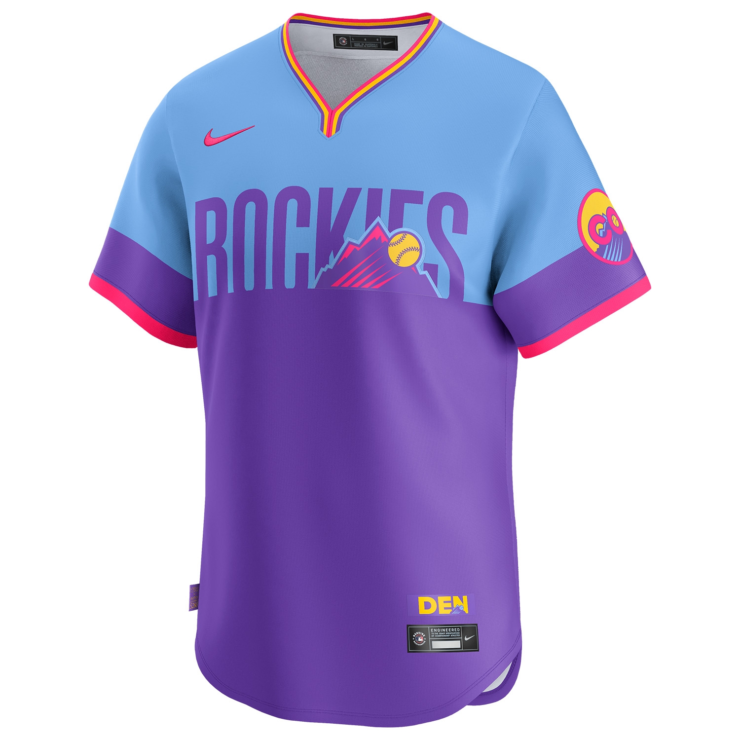 Colorado Rockies City Connect Limited MLB Trikot Psychic Purple