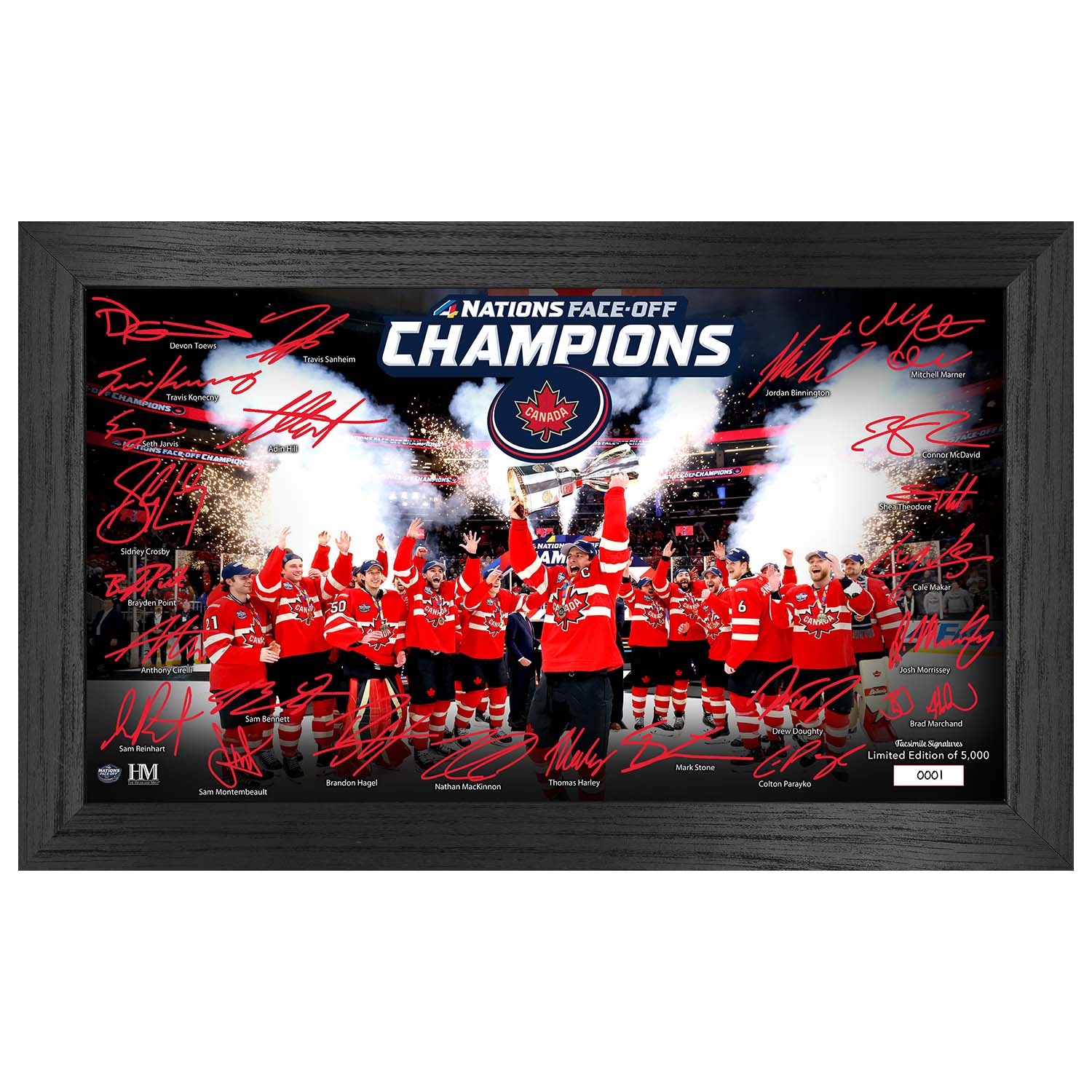 Team Canada 2025 4 Nations Face-Off Champions Signature Bild