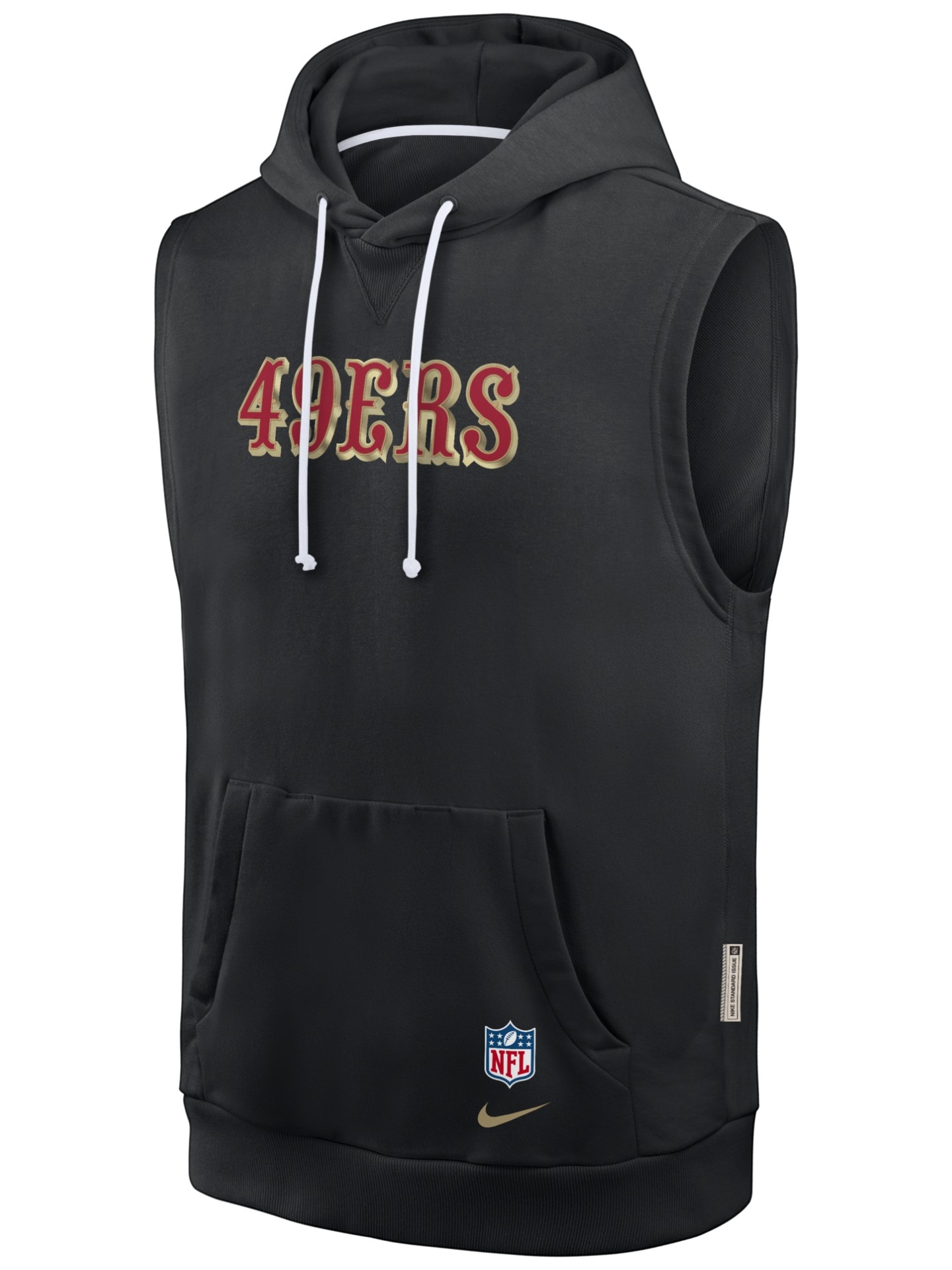 San Francisco 49ers 2026 NFL Rivalries Sideline Sleeveless Hoodie Schwarz