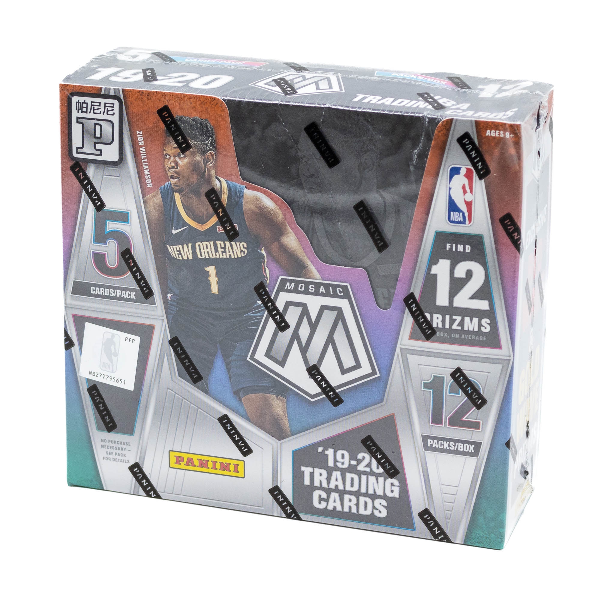 2019/20 Panini Mosaic Tmall Edition Basketball Hobby Box NBA