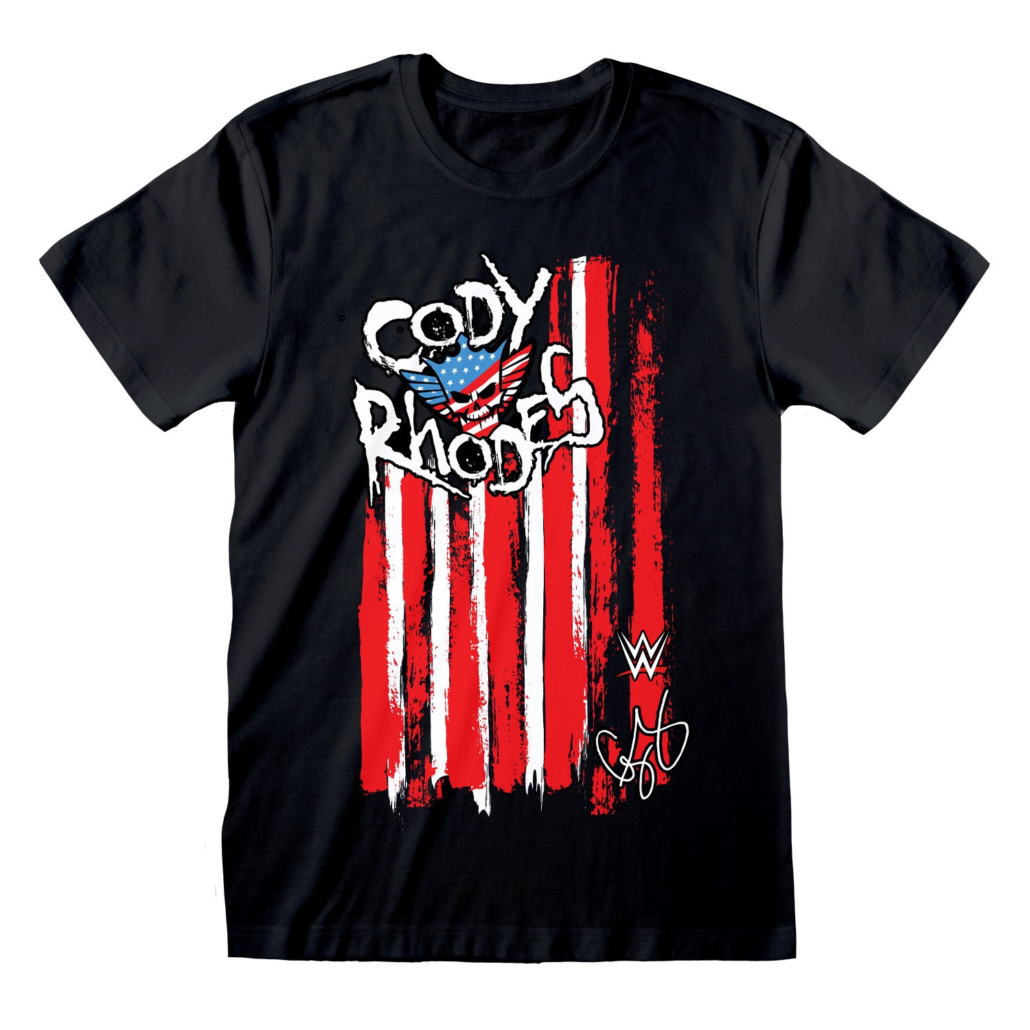 Cody Rhodes Flag WWE T-Shirt Schwarz