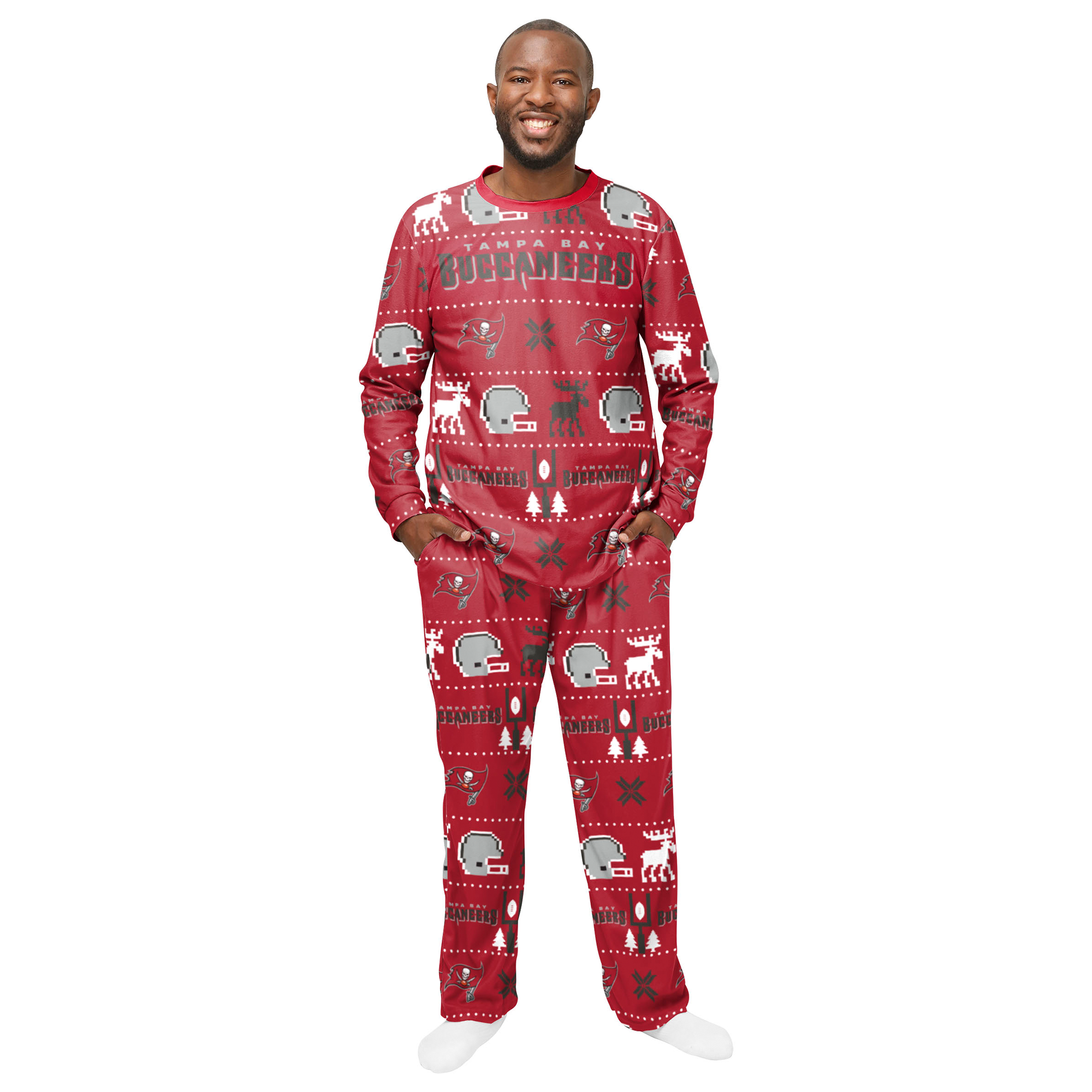 Tampa Bay Buccaneers Holiday Pajamas NFL Schlafanzug-Set (2-Teilig)