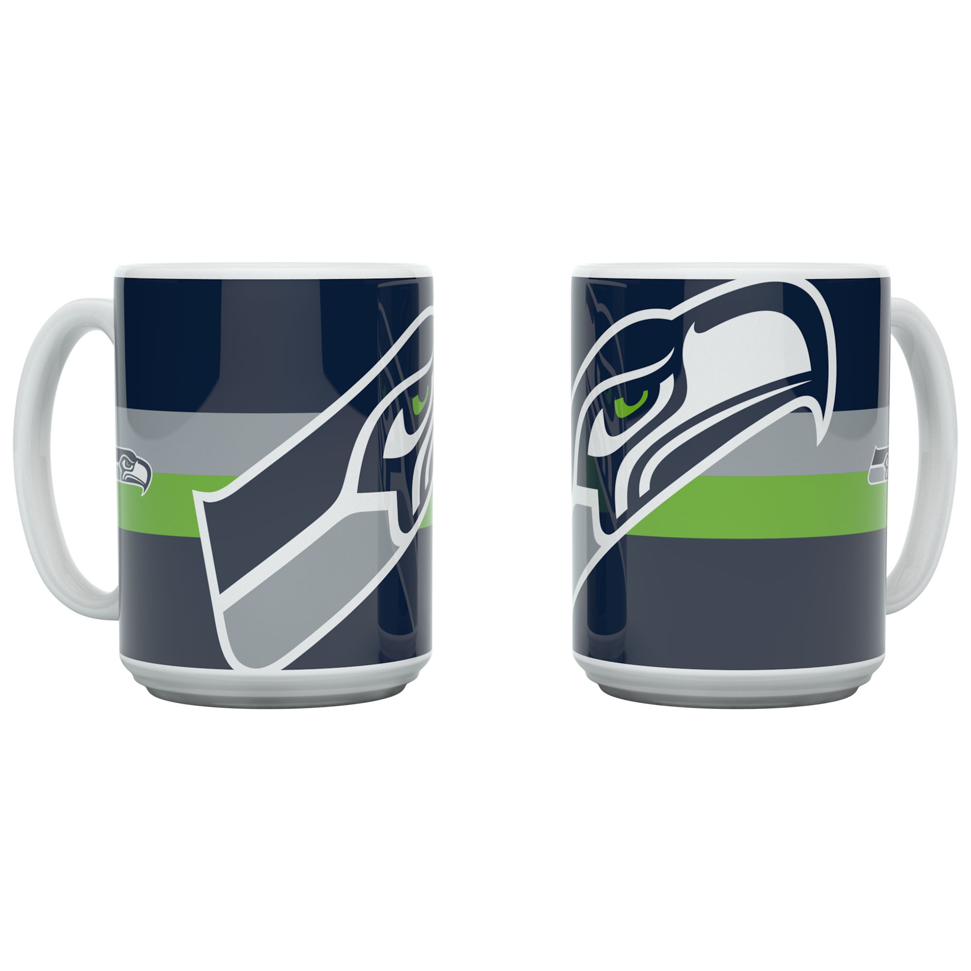 Seattle Seahawks Triple Logo Jumbo NFL Mug (450 ml)