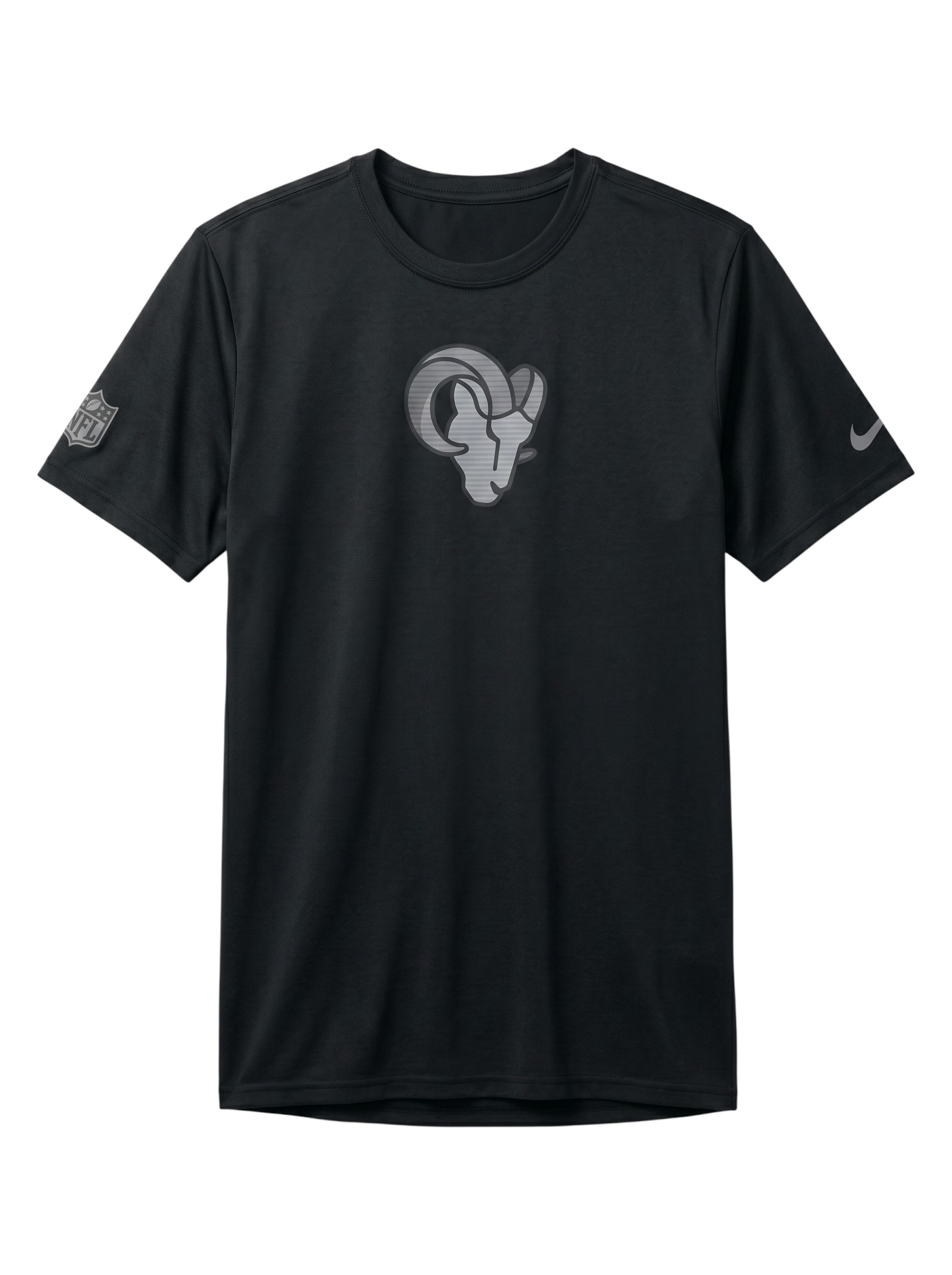 Los Angeles Rams 2026 NFL Sideline Lead The Charge Legend T-Shirt Schwarz