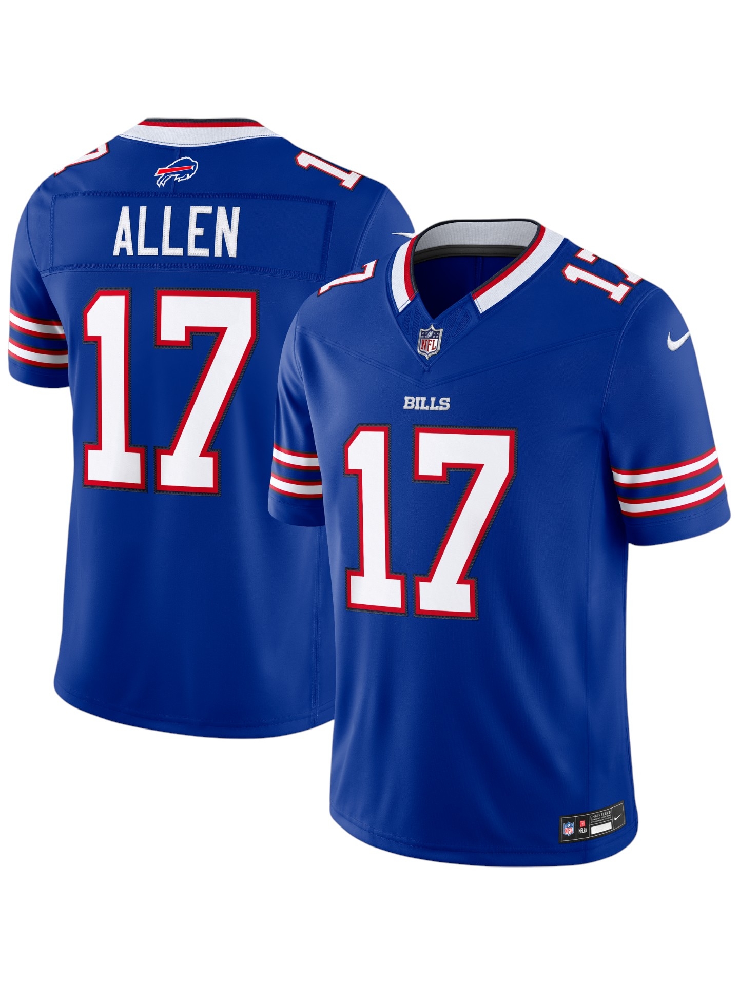 Josh Allen #17 Buffalo Bills Stitched Limited NFL Trikot Blau