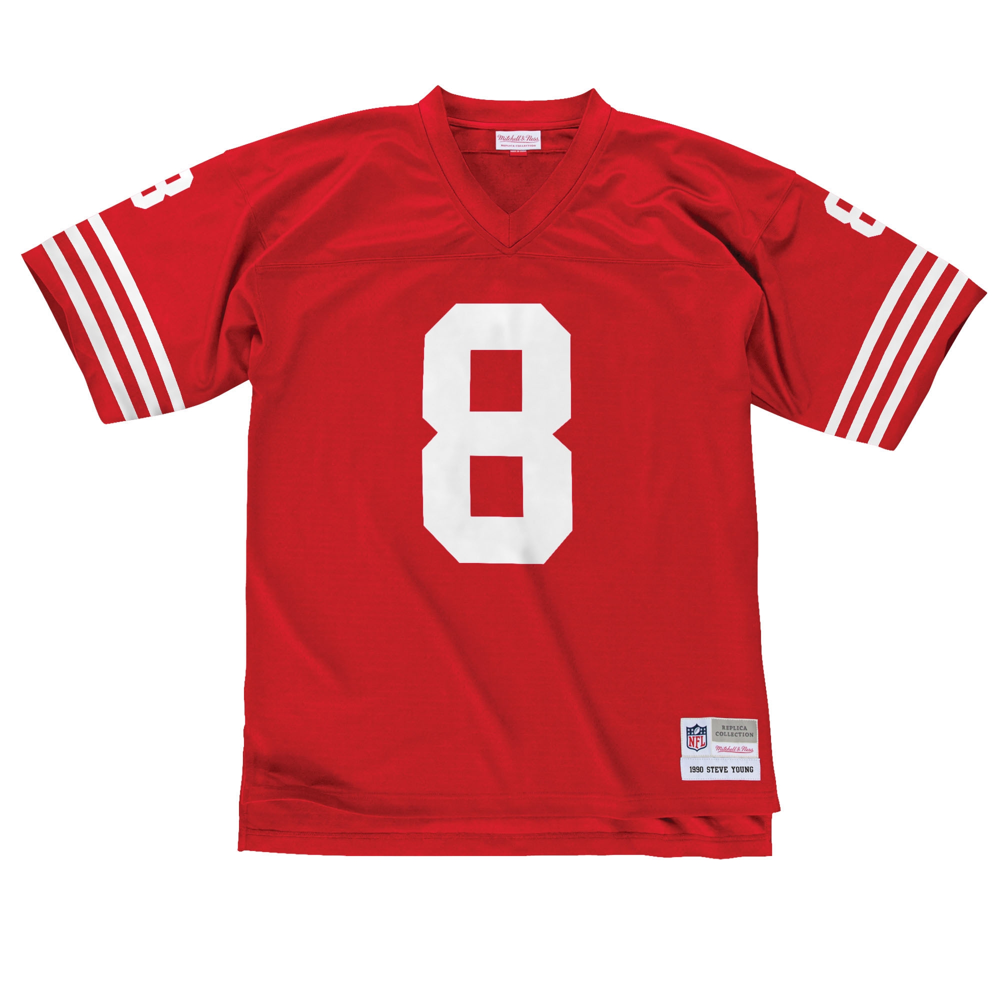 Steve Young #8 San Francisco 49ers Mitchell & Ness Throwback NFL Trikot Rot