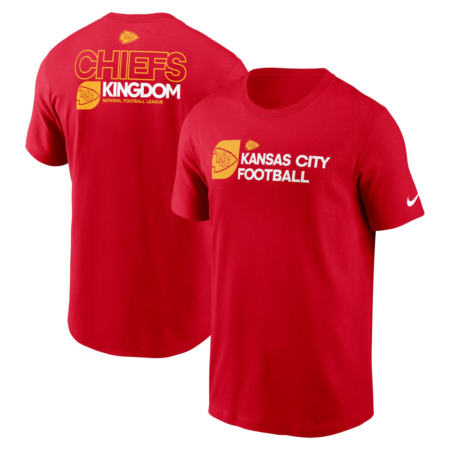 Kansas City Chiefs Team Slogan Nike Essential NFL T-Shirt Rot