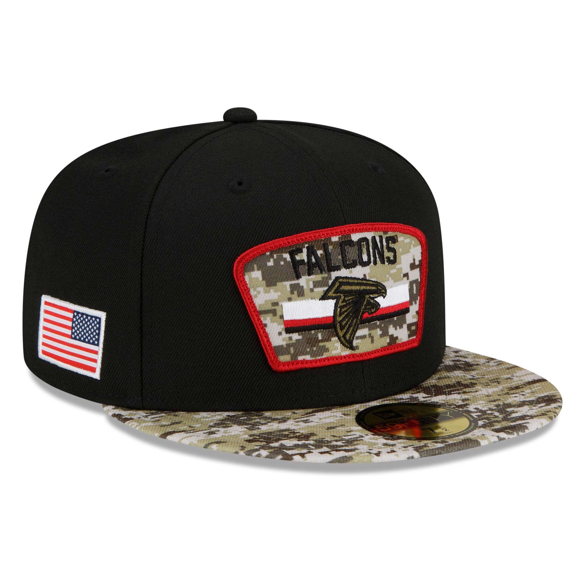 Atlanta Falcons 2021 NFL On-Field Salute to Service New Era 59FIFTY Fitted Cap