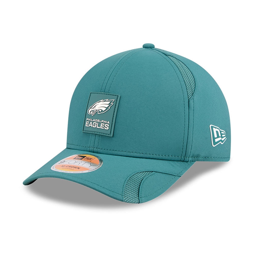 Philadelphia Eagles 2025 NFL On-Field Sideline 9FORTY M-Crown Cap Green