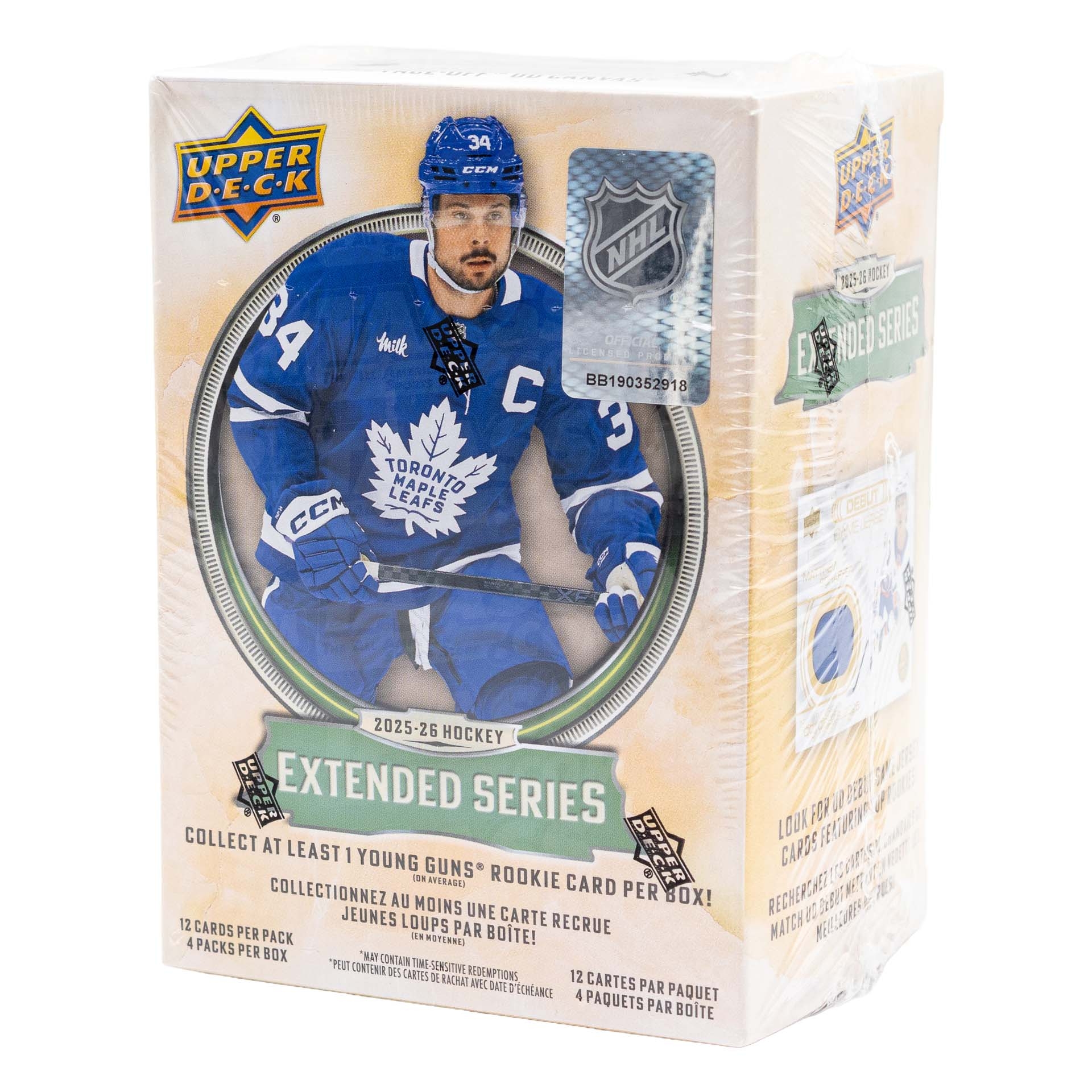 2025/26 Upper Deck Extended Series Hockey NHL Blaster Box