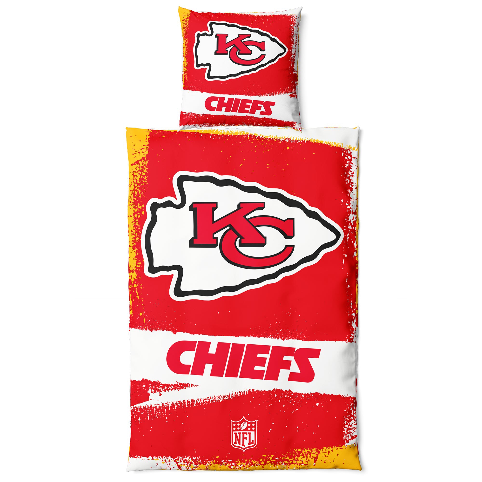 Kansas City Chiefs Raw NFL Bedding Set