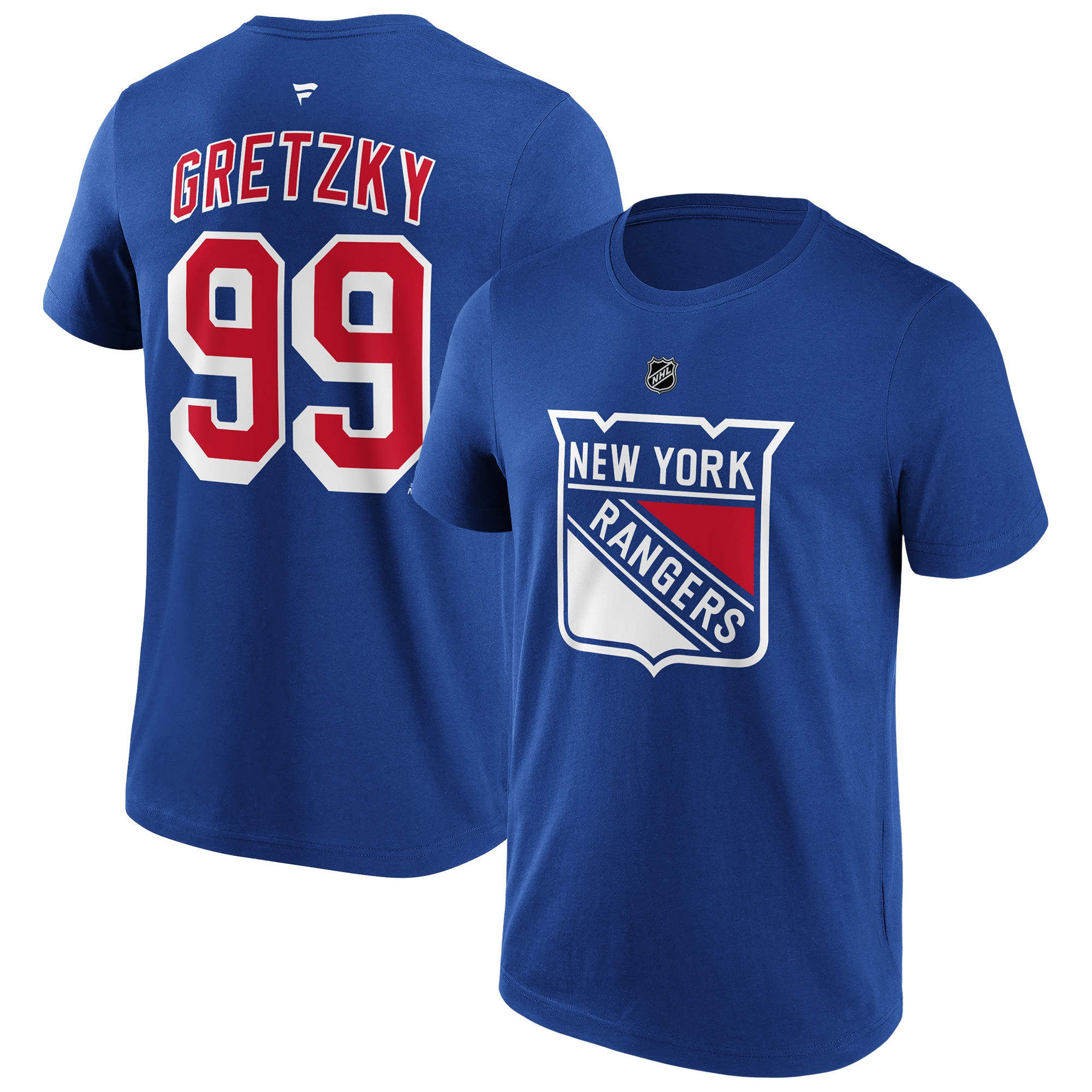 Wayne Gretzky #99 New York Rangers Alumni NHL T-Shirt Blau