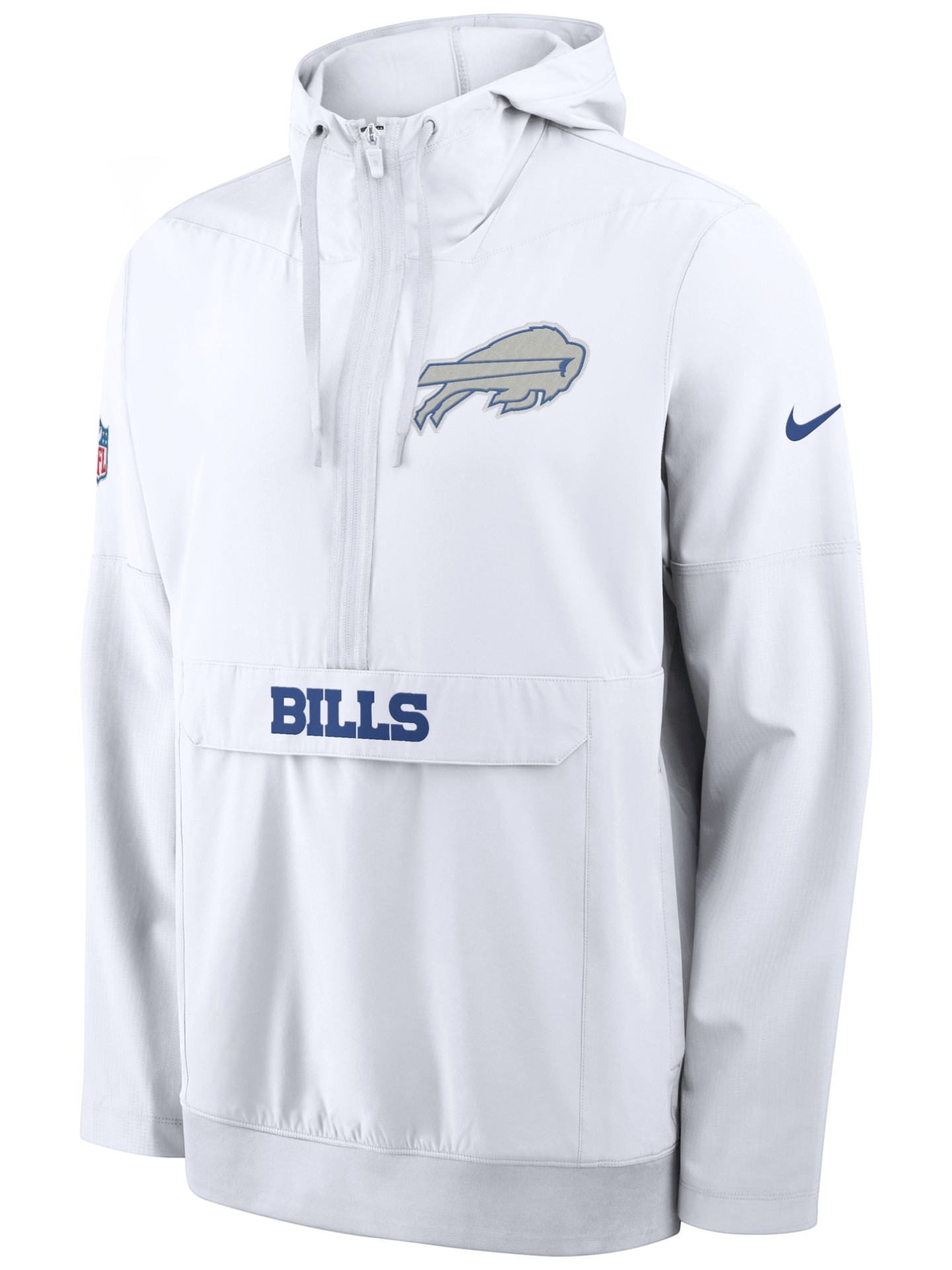 Buffalo Bills 2026 NFL Rivalries Sideline Half-Zip Anorak Jacket White
