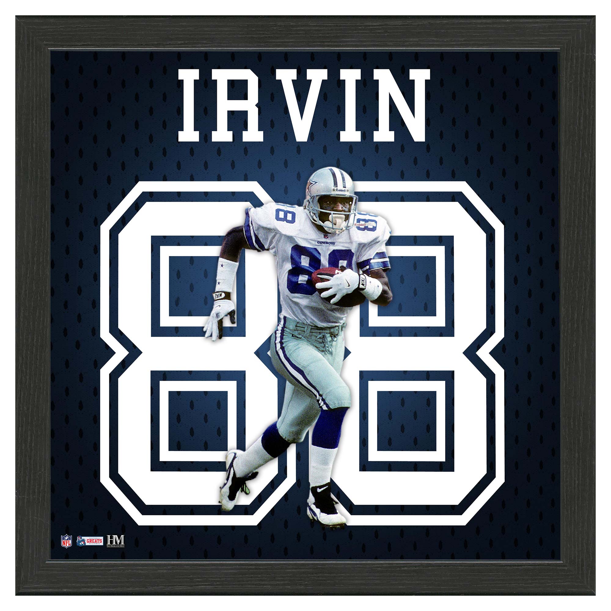 Michael Irvin #88 Dallas Cowboys Impact Jersey Gerahmtes NFL Bild