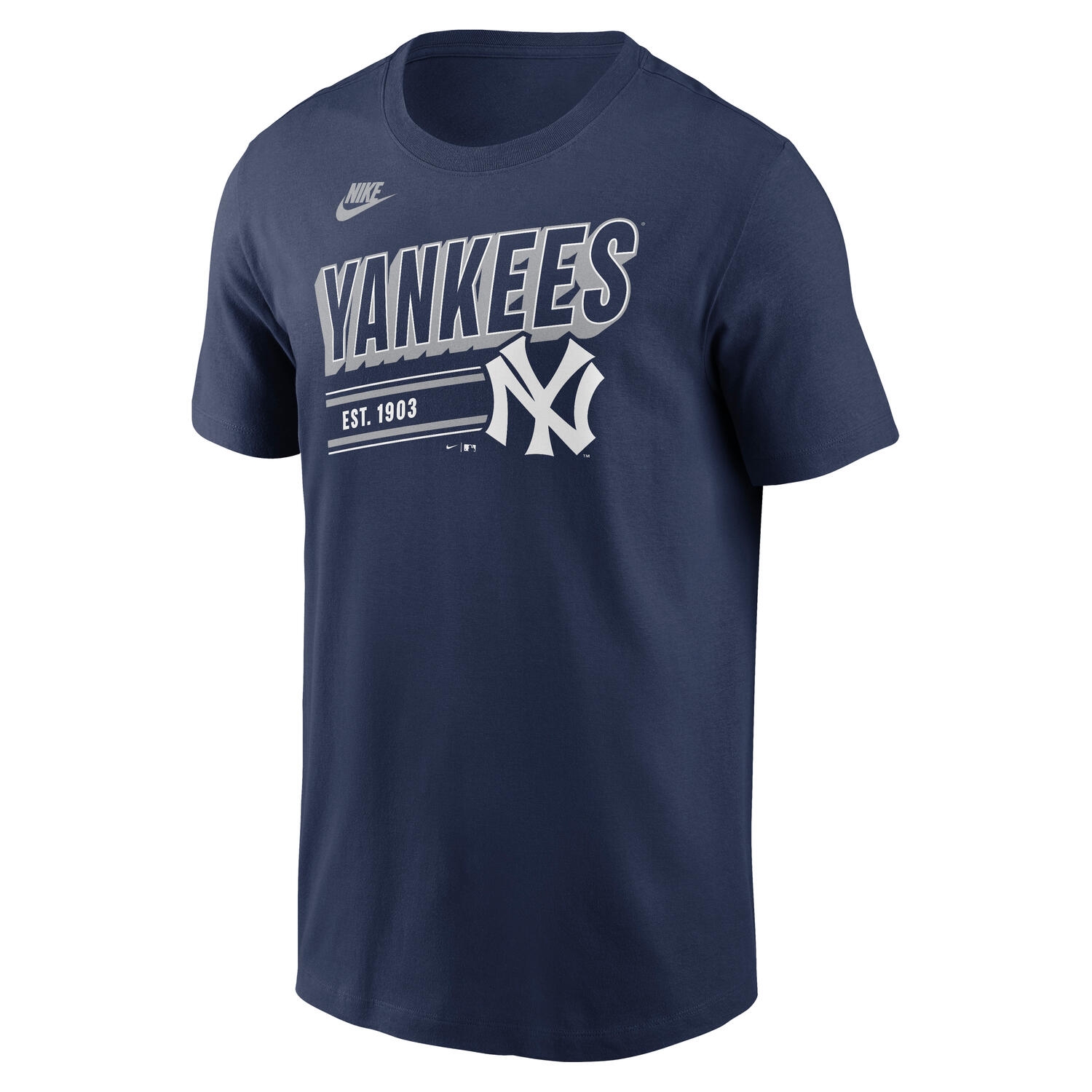 New York Yankees MLB Cooperstown Nike Cotton T-Shirt Navy