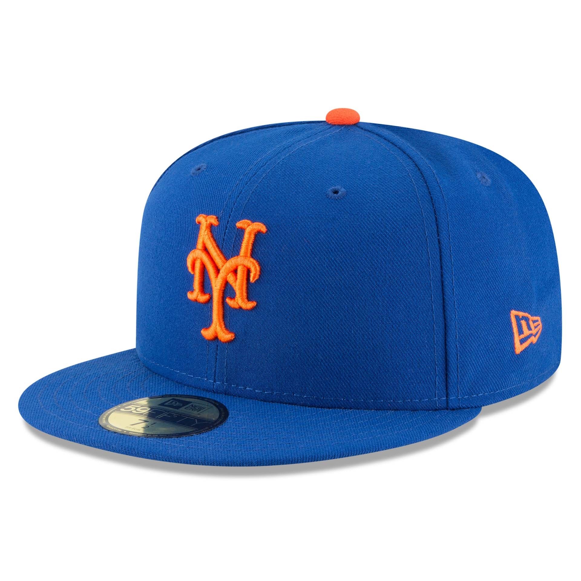 New York Mets Authentic 59FIFTY Fitted MLB Cap Game Blau