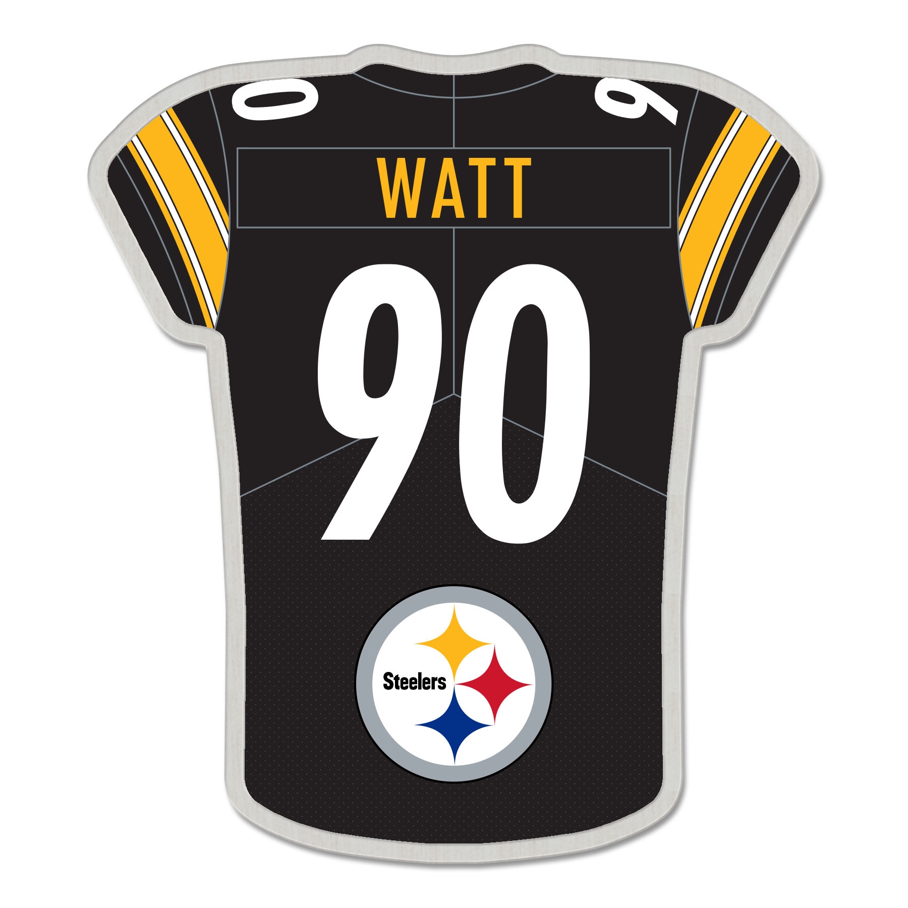 T.J. Watt #90  Pittsburgh Steelers NFL Player Jersey Pin