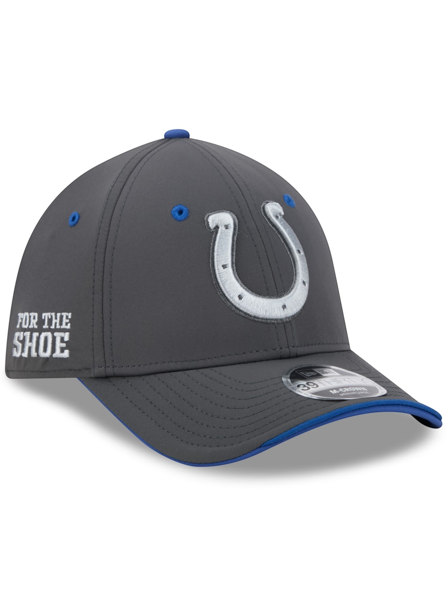 Indianapolis Colts 2026 NFL Rivalries Sideline 39THIRTY M-Crown Flex Cap Dunkelgrau