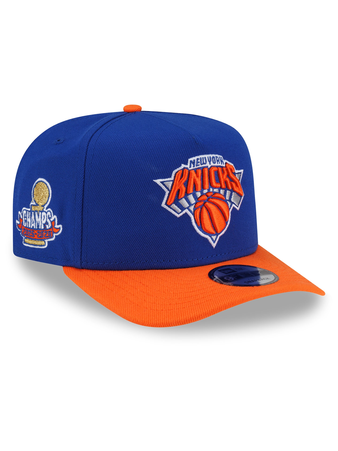 New York Knicks 2025-26 NBA Champions 9FIFTY A-Frame Snapback Cap
