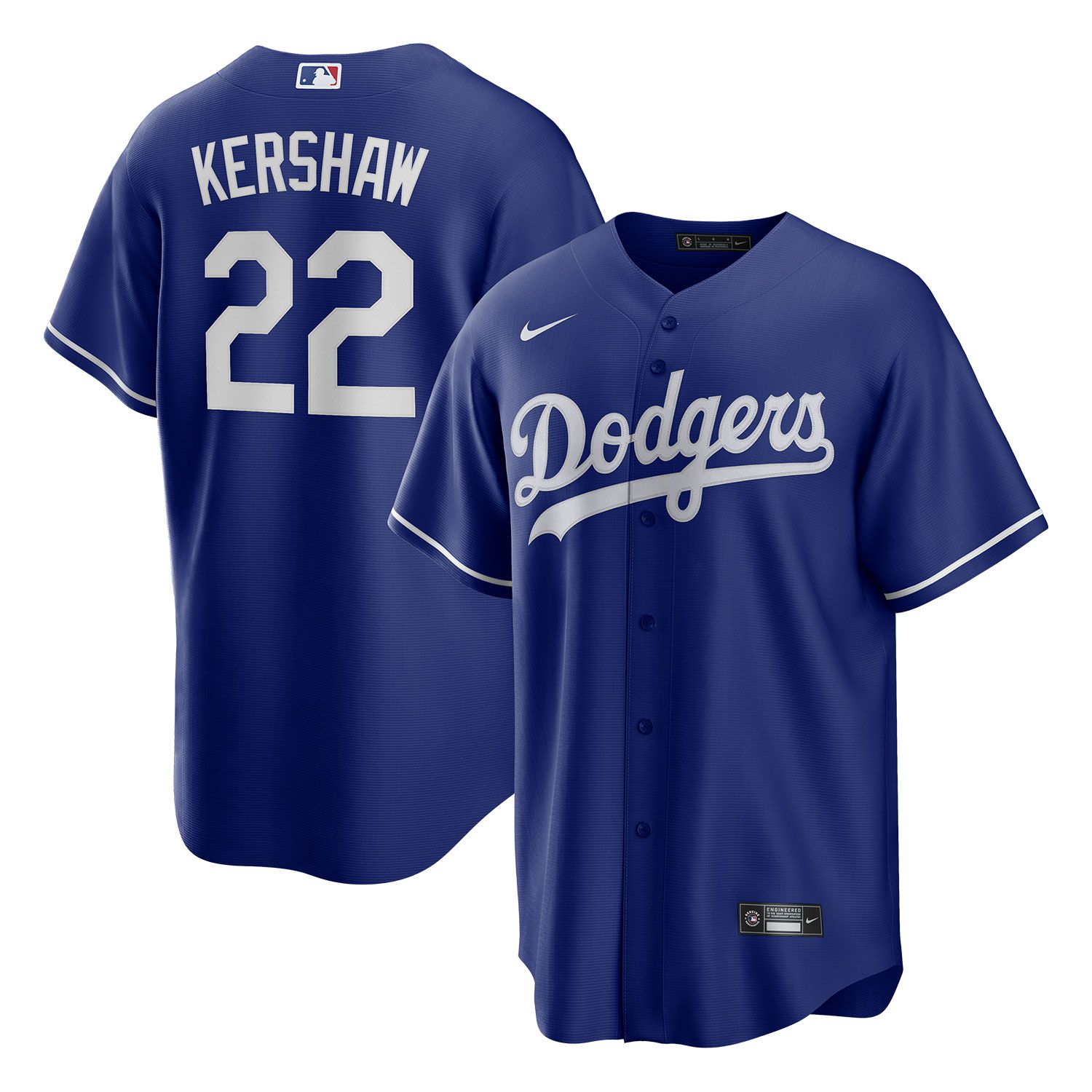Nike Clayton Kershaw #22 Los Angeles Dodgers Player Replica MLB