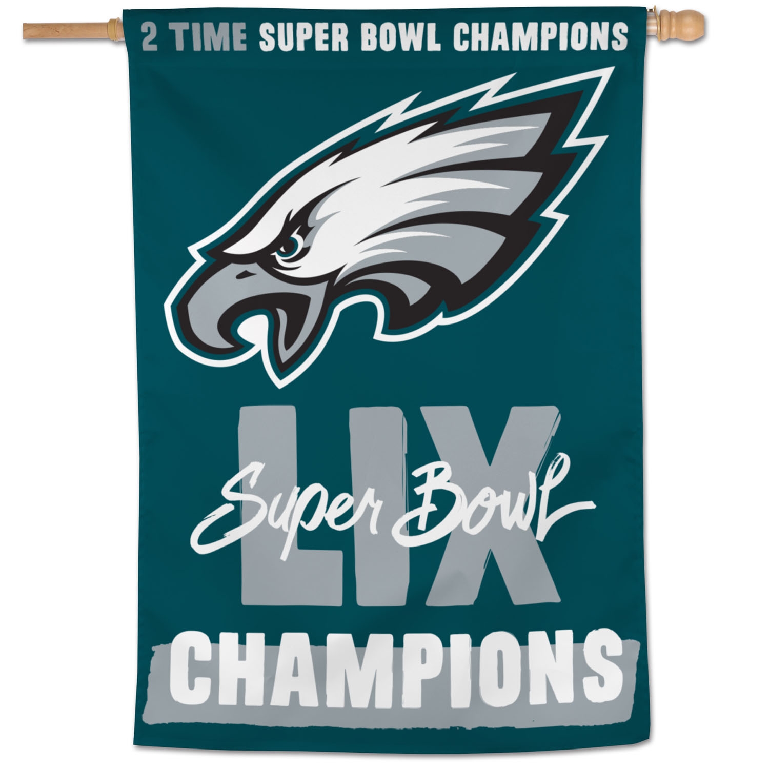 Philadelphia Eagles Super Bowl LIX Champions NFL Fahne