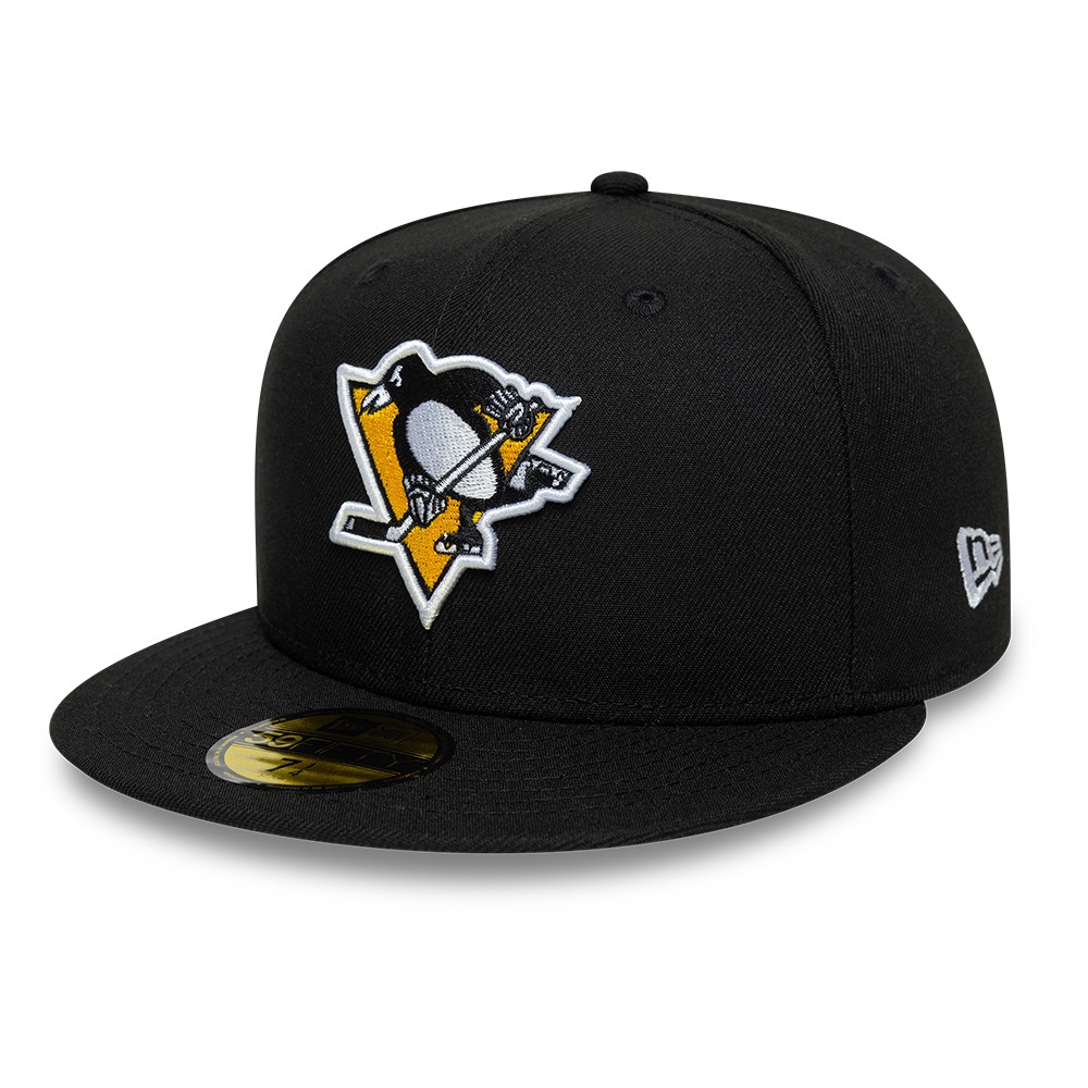 Pittsburgh Penguins Basic Logo 59FIFTY Fitted NHL Cap Schwarz