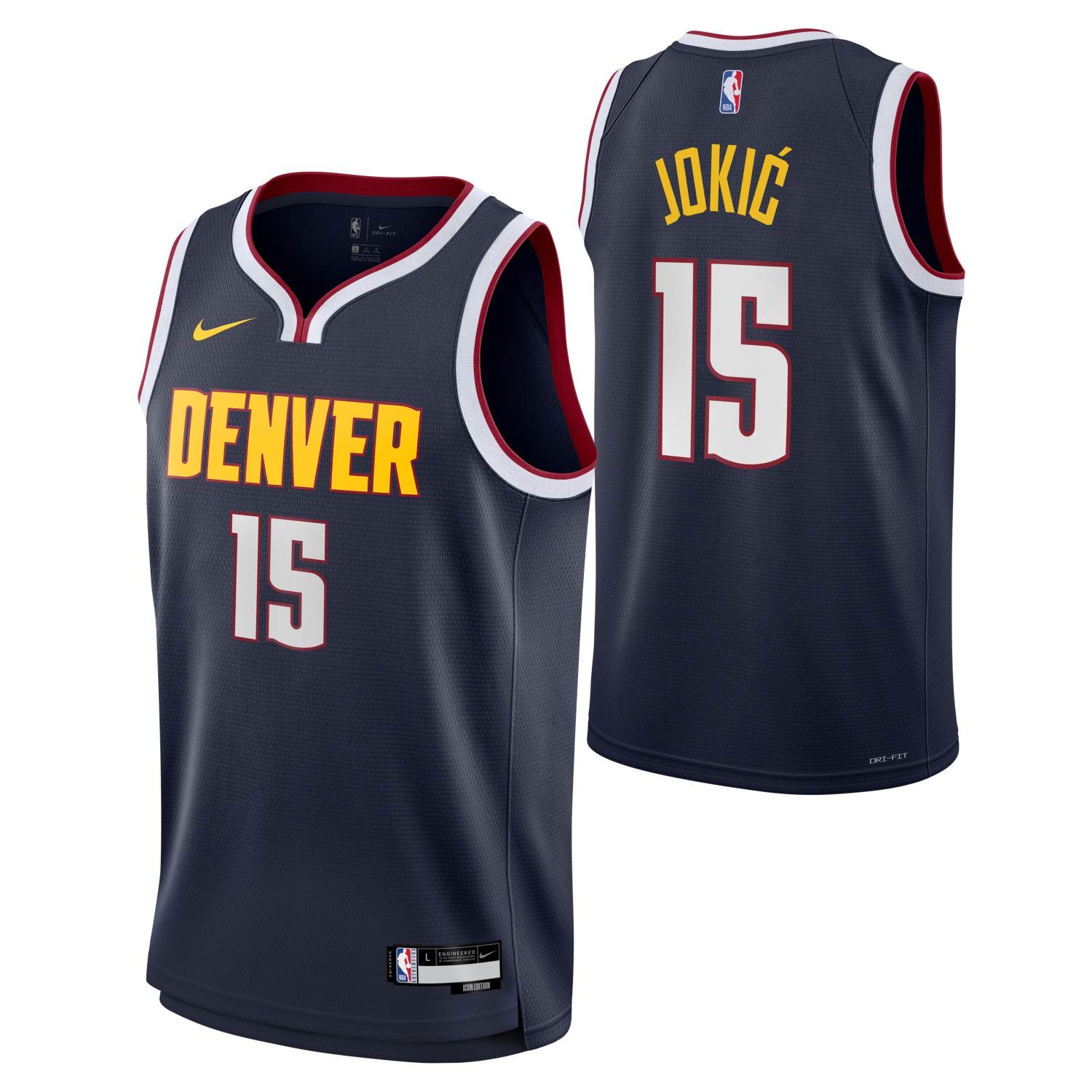 Nikola Jokić #15 Denver Nuggets Youth Nike Swingman NBA Jersey (KIDS)