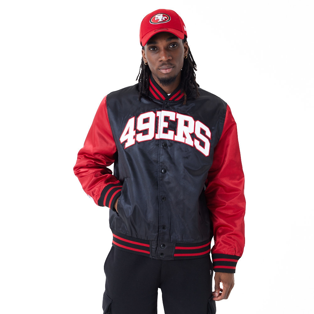 San Francisco 49ers Satin New Era NFL Bomber Jacke