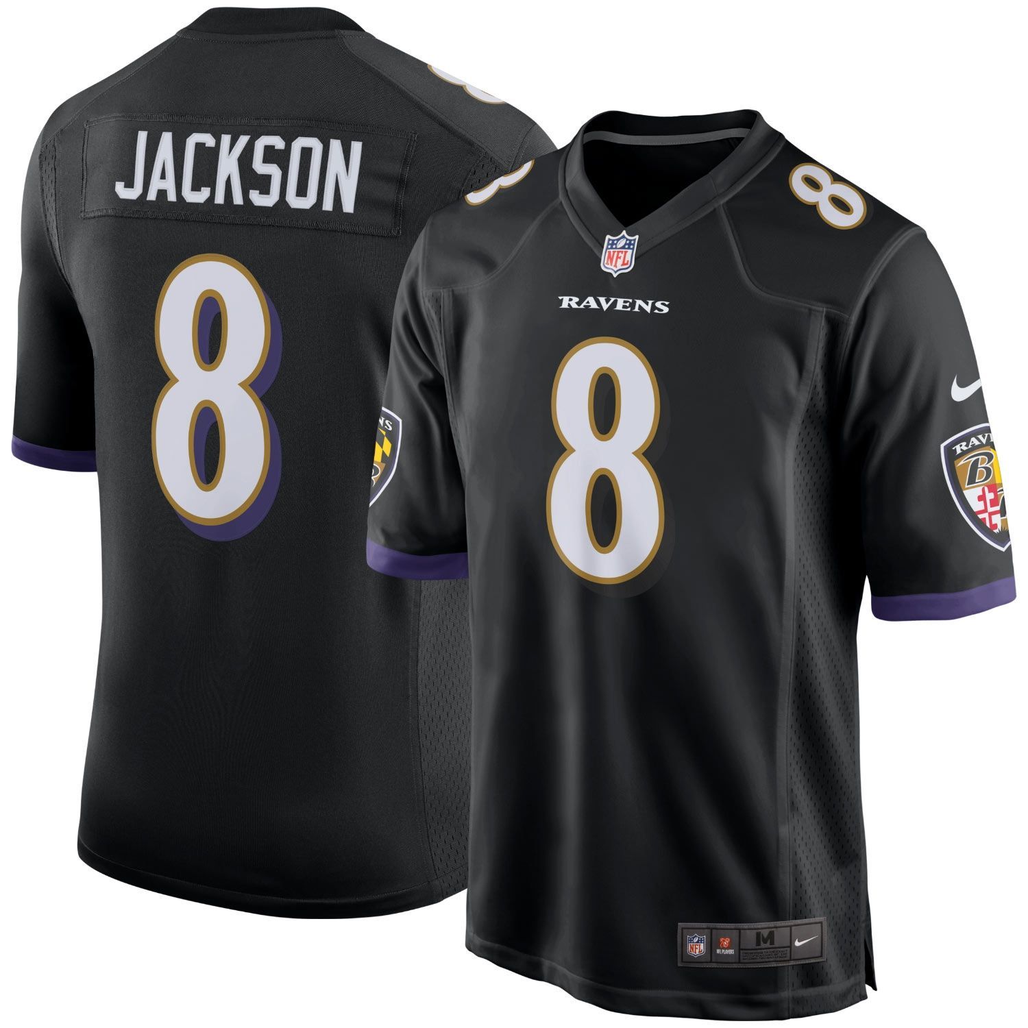 Nike Lamar Jackson #8 Baltimore Ravens LIMITED NFL Jersey Purple
