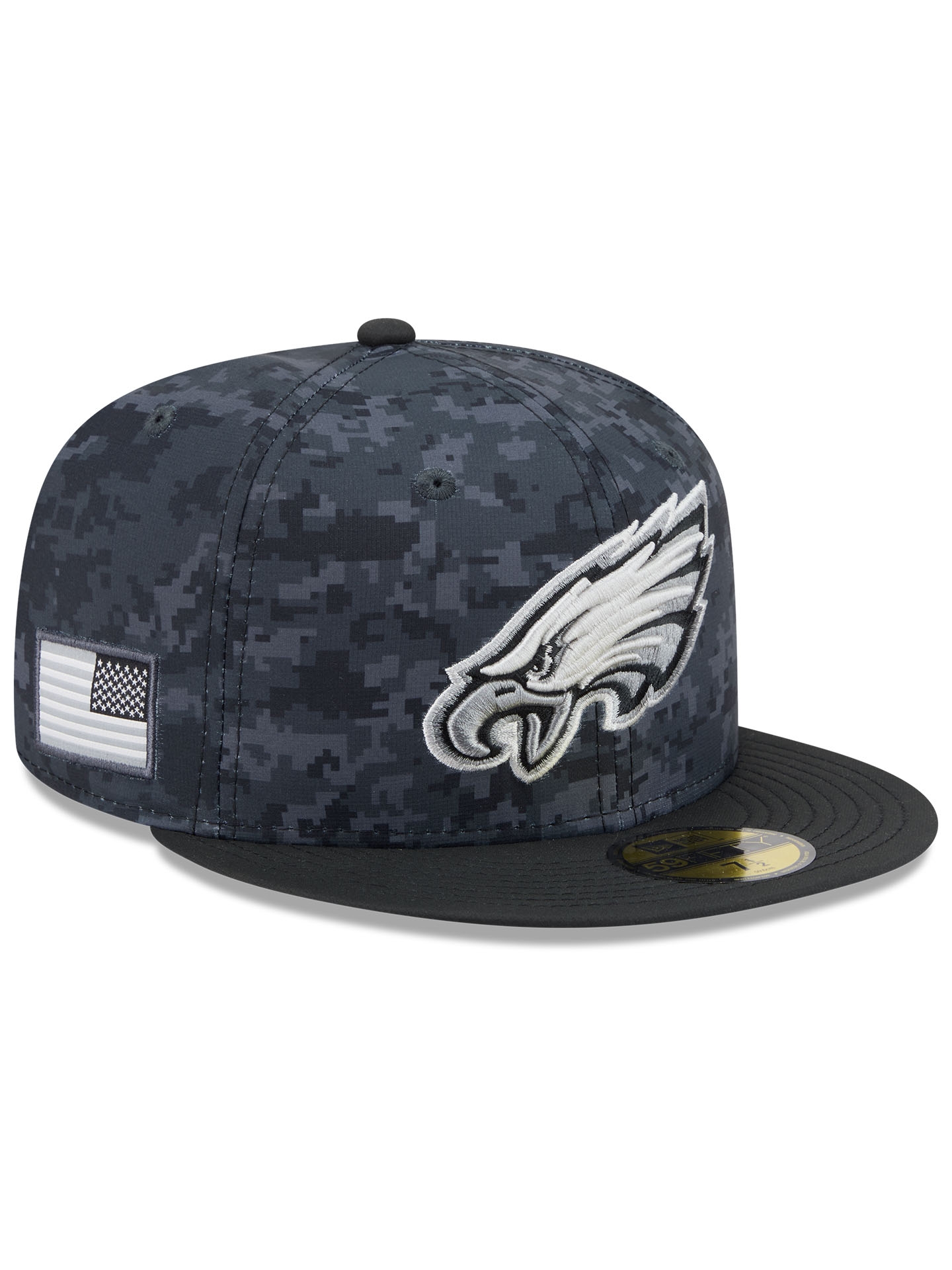 Philadelphia Eagles 2026 NFL Salute to Service 59FIFTY Fitted Cap Black