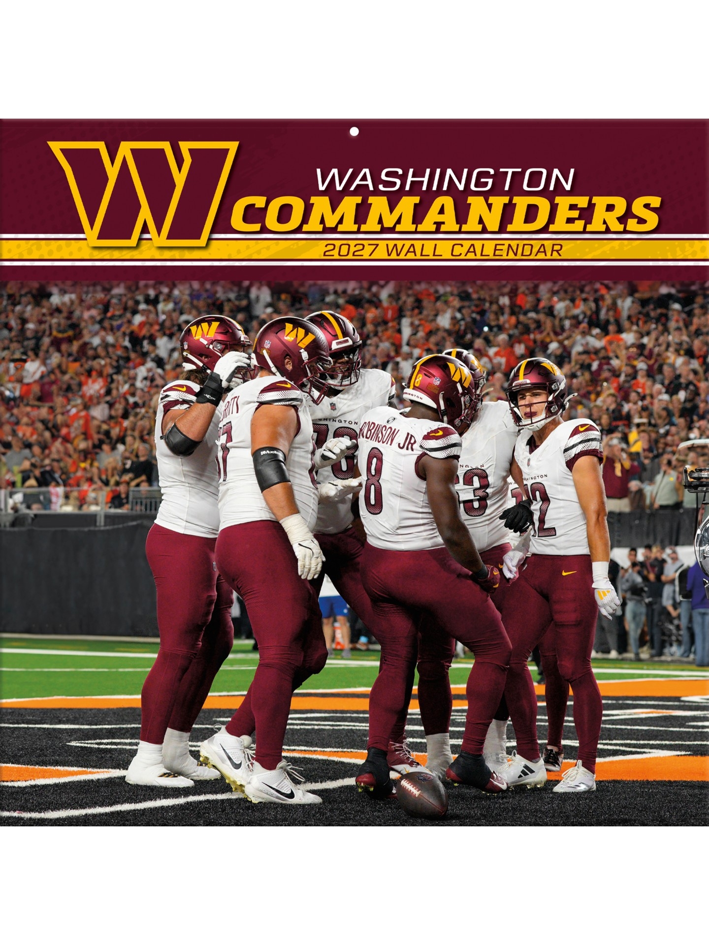 Washington Commanders 2027 NFL Team Wall Calendar