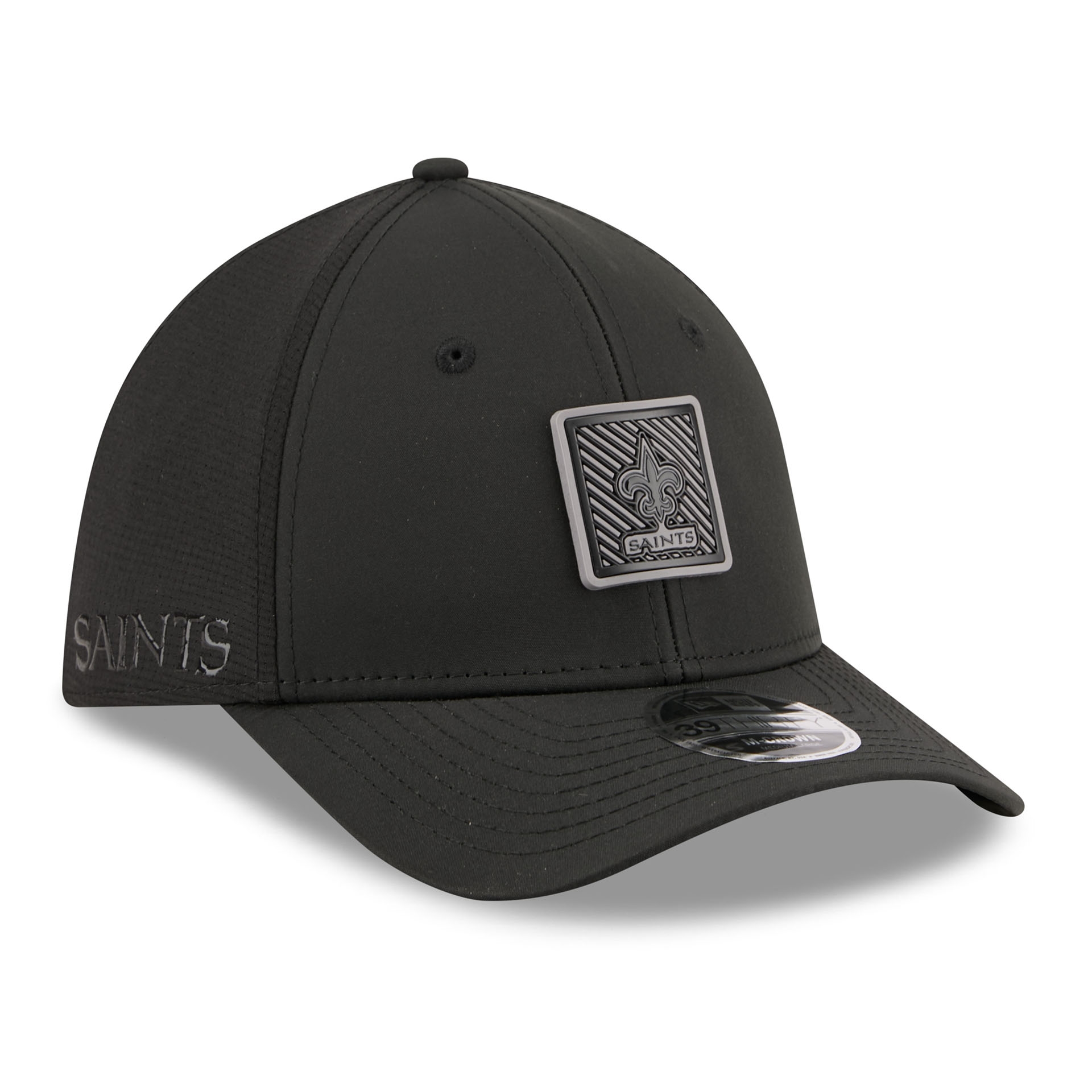 New Orleans Saints Black 2026 NFL Training Camp 39THIRTY Flex Cap