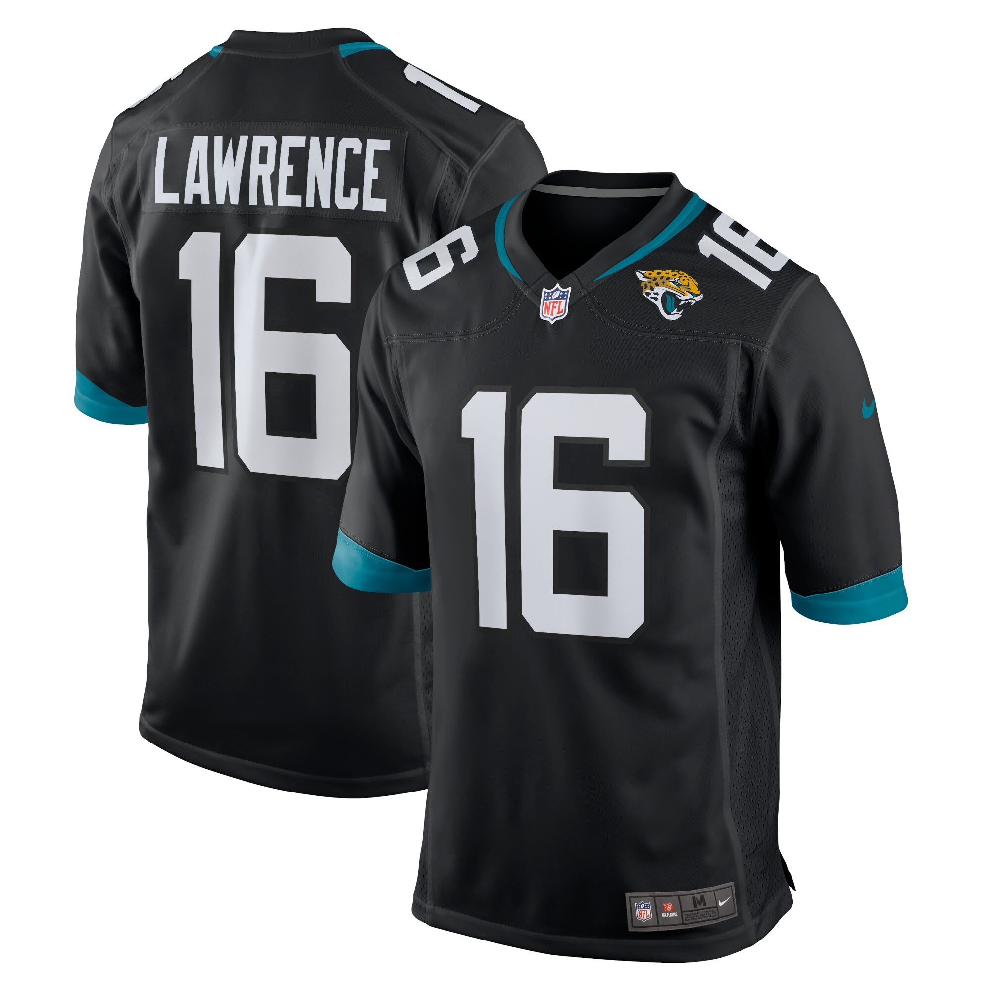 Trevor Lawrence #16 Jacksonville Jaguars Nike Game NFL Trikot Schwarz