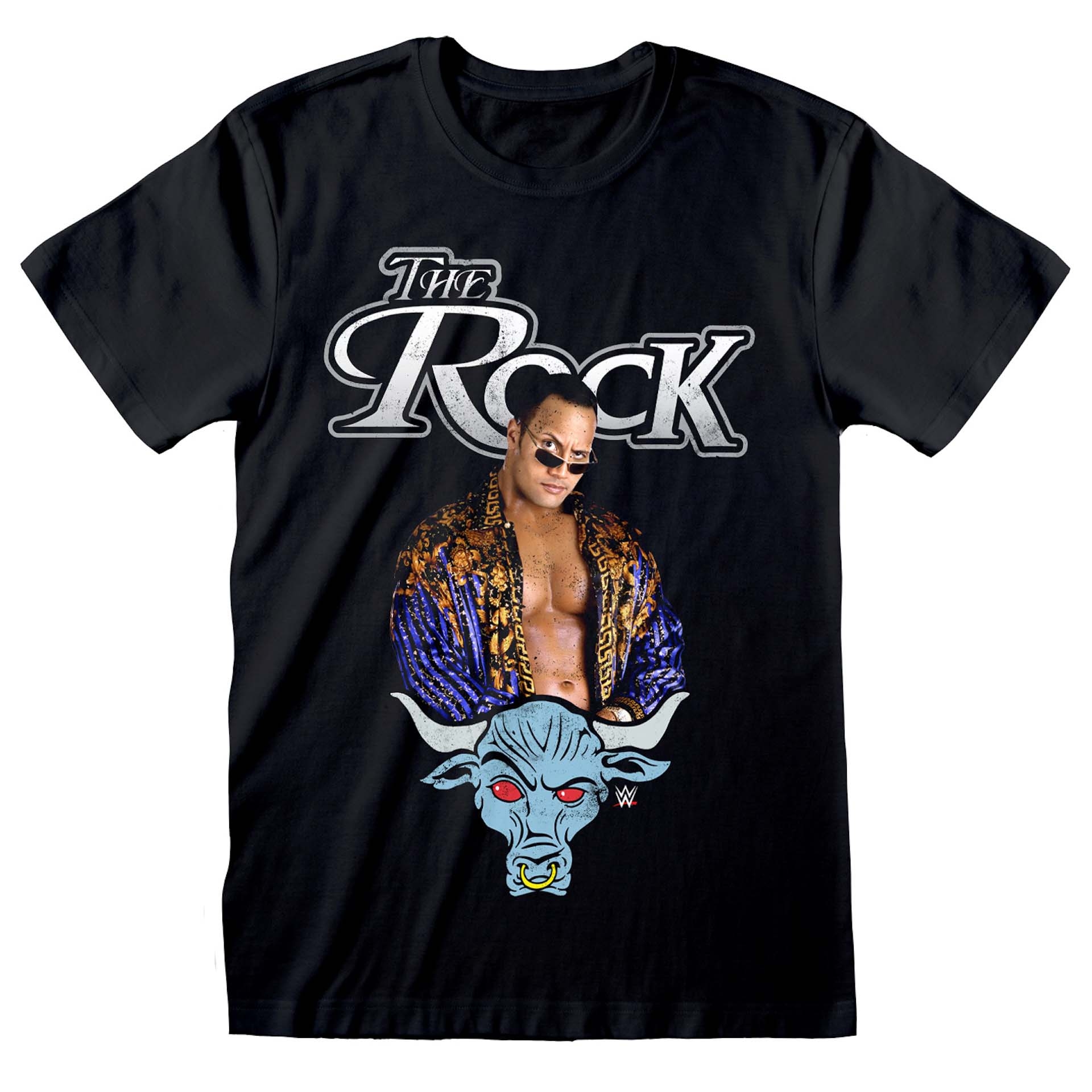 Mitchell & Ness The Rock Team Bring it WWE Legend T-Shirt Black