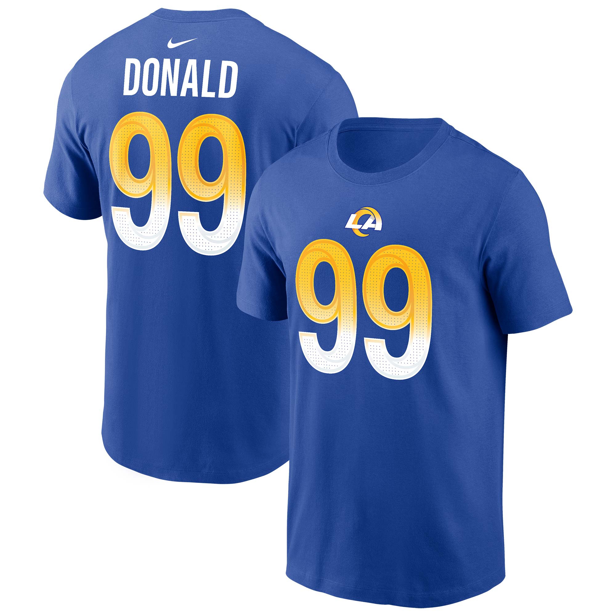 Aaron Donald #99 Los Angeles Rams Nike Player NFL T-Shirt Blau