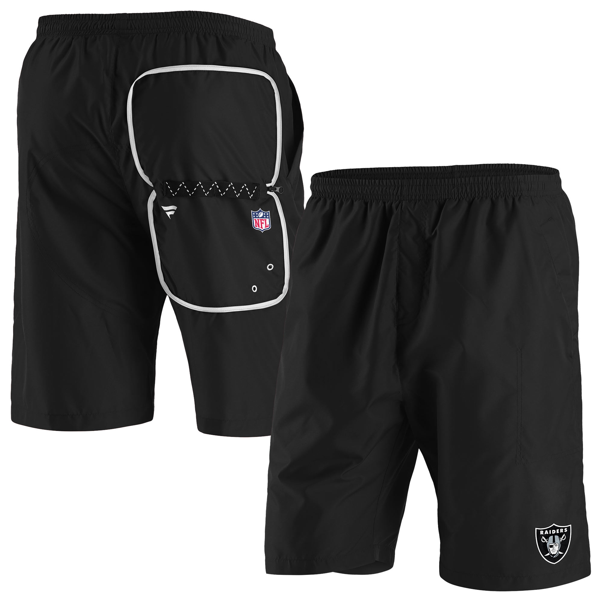Las Vegas Raiders Enhanced Sport Fanatics NFL Shorts Schwarz