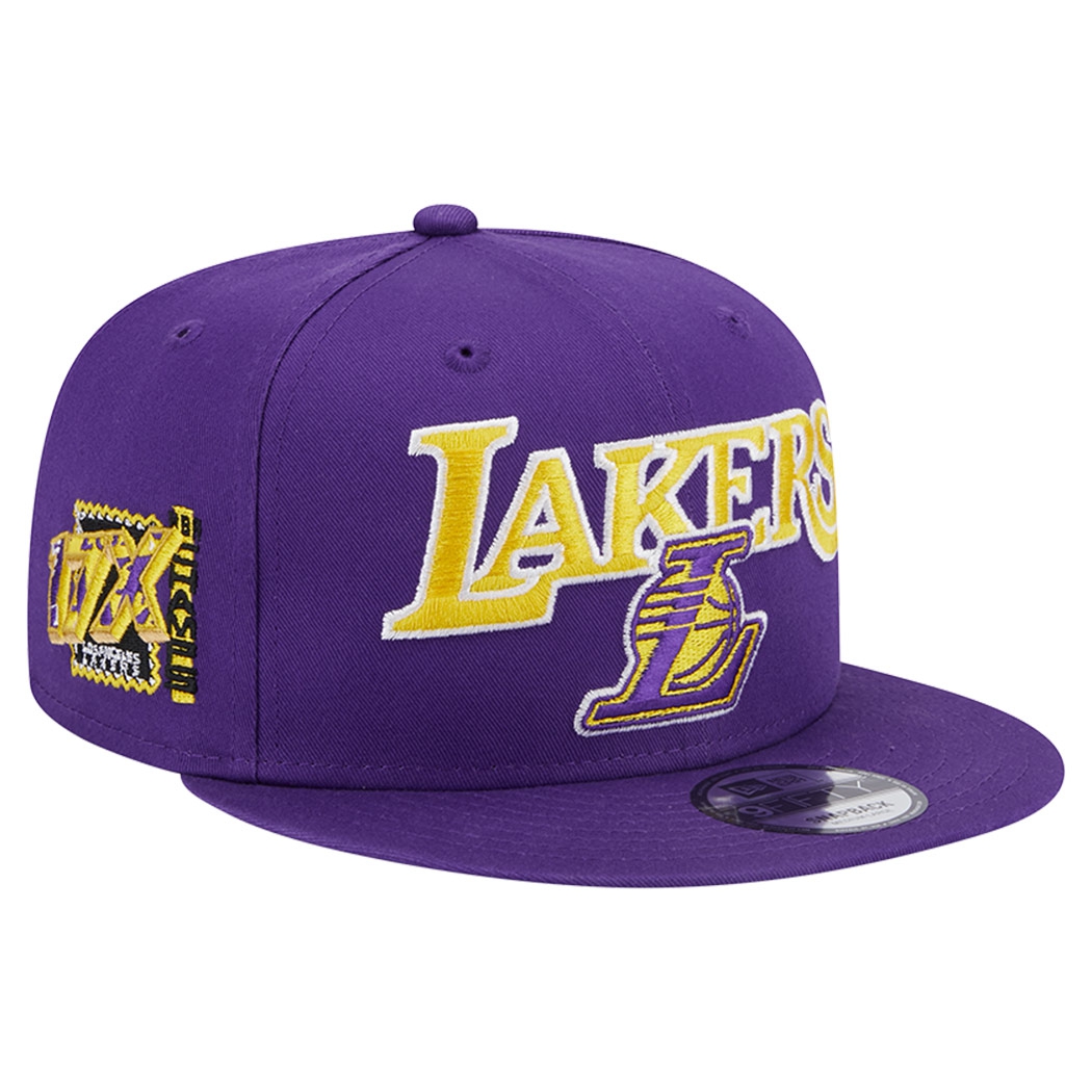 Los Angeles Lakers Side Patch New Era 9FIFTY Snapback NBA Cap Lila
