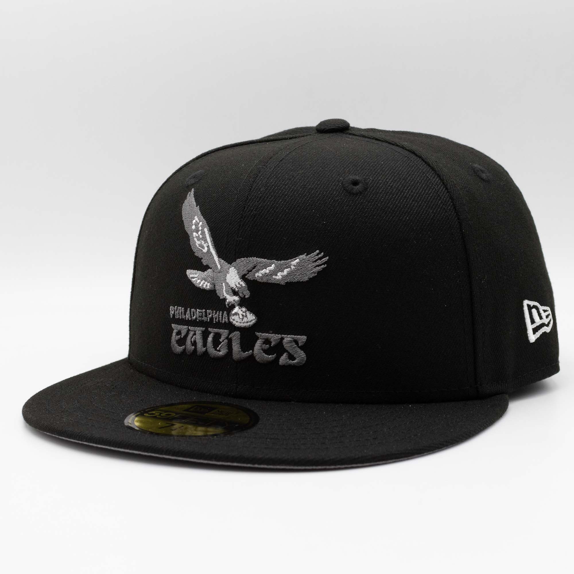 Philadelphia Eagles Throwback Logo New Era 59FIFTY NFL Cap Dunkelgrau