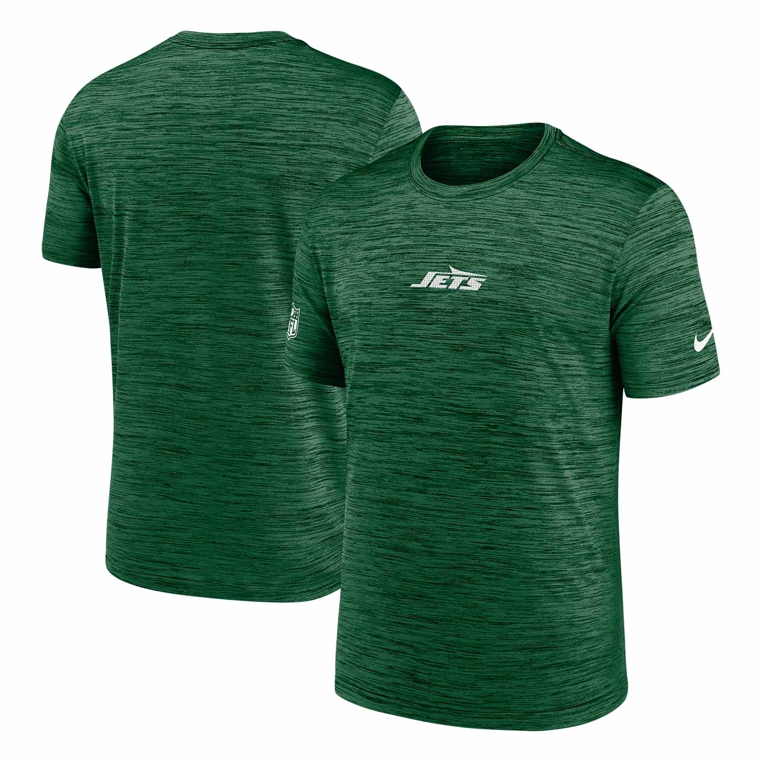 New York Jets 2025 NFL Sideline Nike Velocity Performance T-Shirt Grün