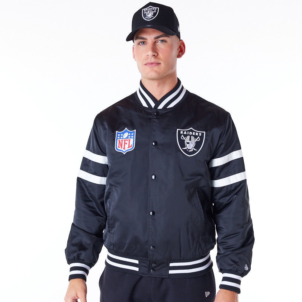 Las Vegas Raiders NFL Sport Classics Satin Jacke Schwarz