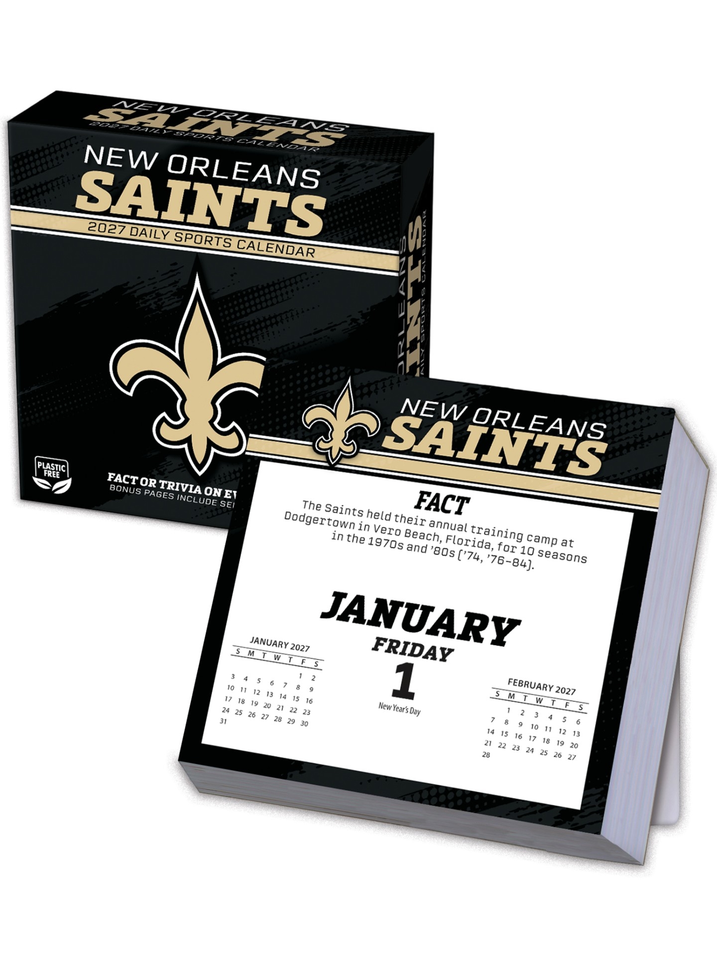 New Orleans Saints 2027 NFL Desk Calendar