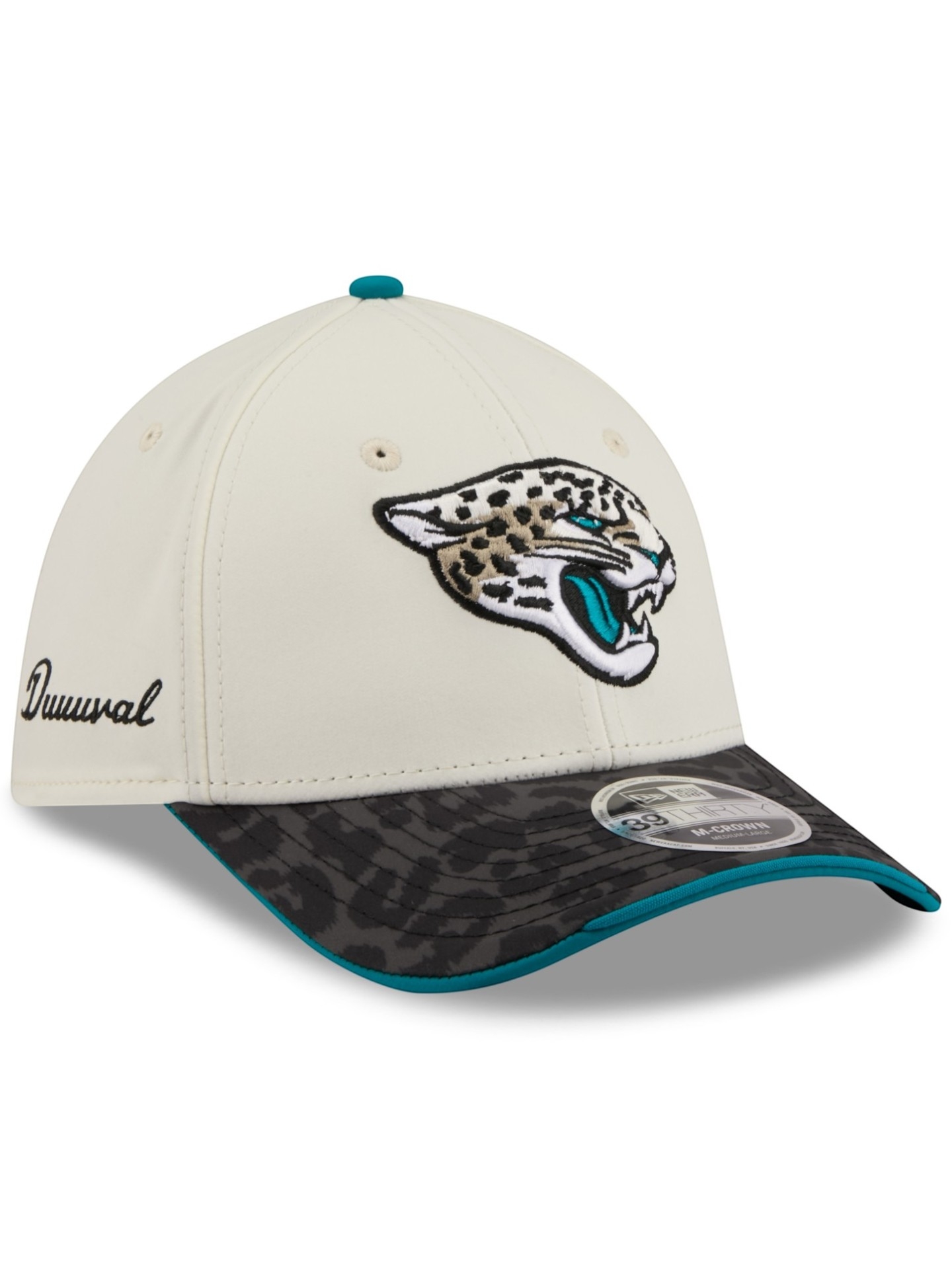 Jacksonville Jaguars 2026 NFL Rivalries Sideline 39THIRTY M-Crown Flex Cap Cream