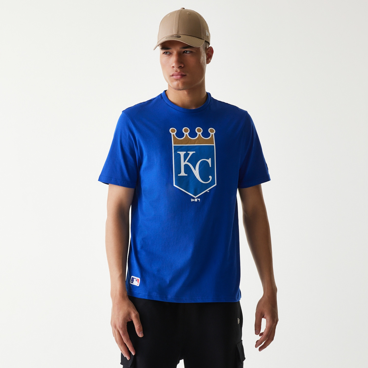 Kansas City Royals Team Logo New Era MLB T-Shirt Blue