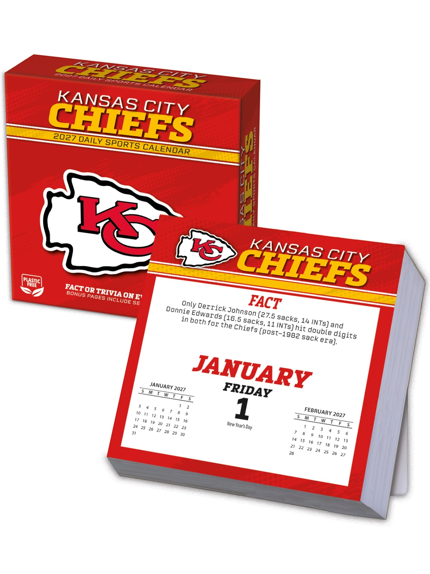 Kansas City Chiefs 2027 NFL Desk Calendar
