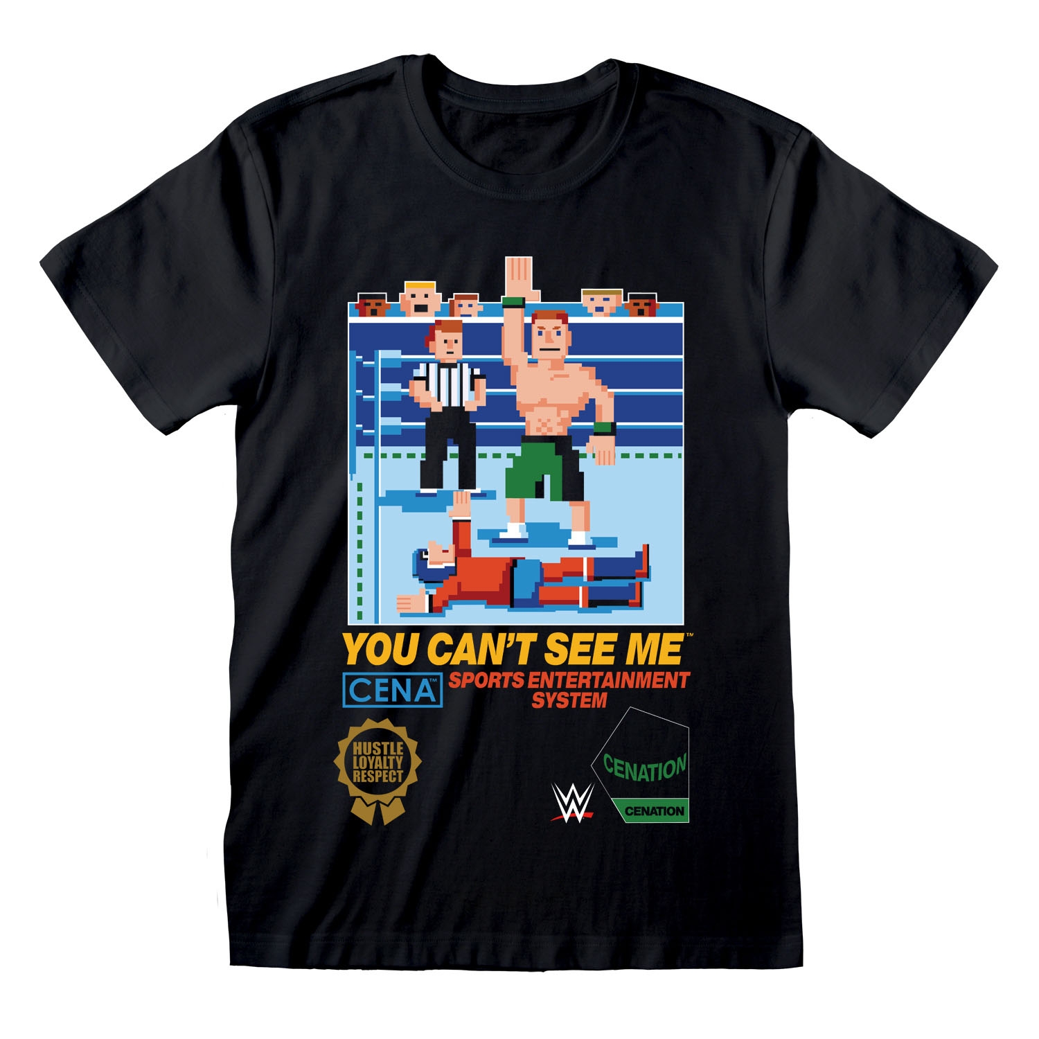 John Cena U Can't See Me Gamer WWE T-Shirt Schwarz