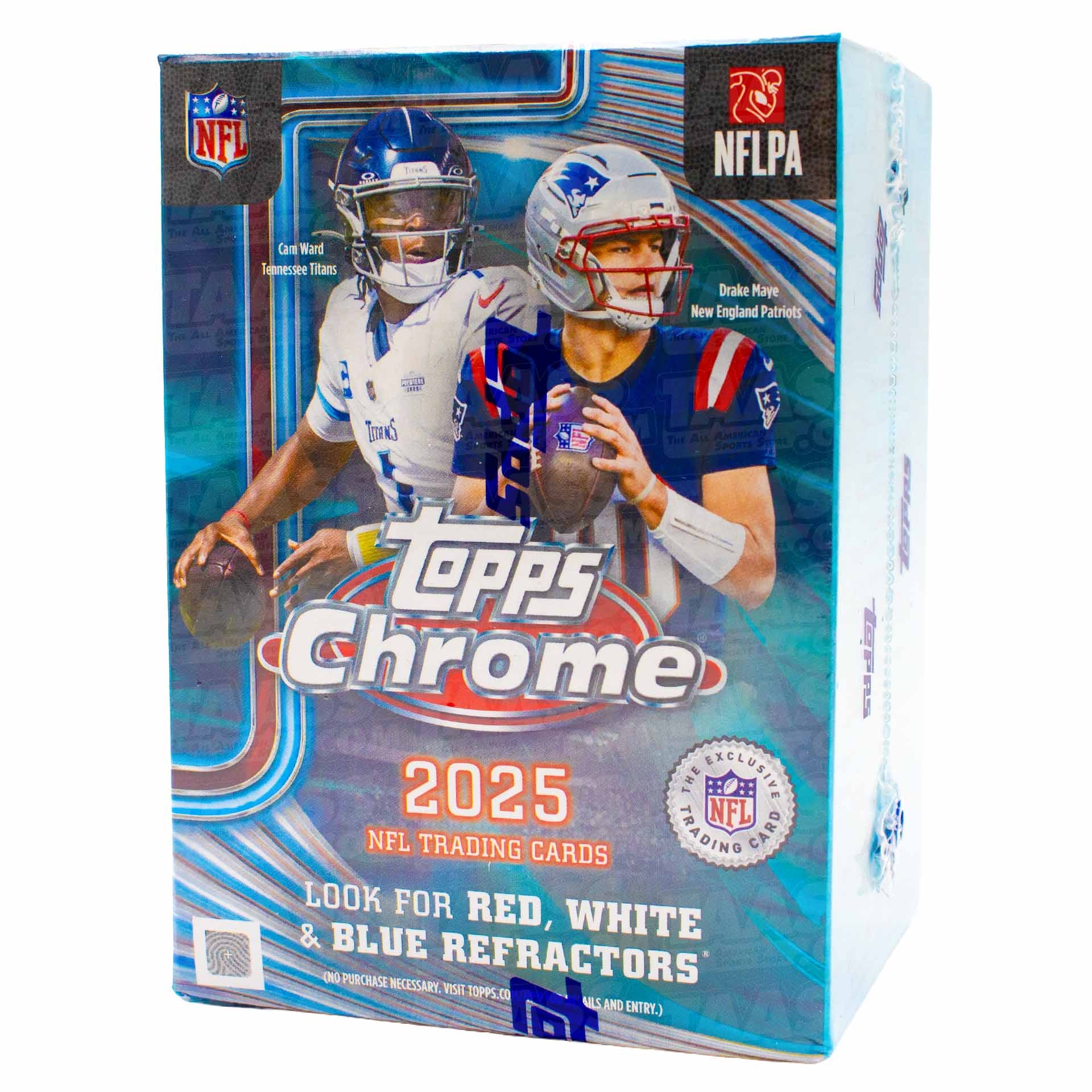 2025 Topps Chrome Football NFL Blaster Box