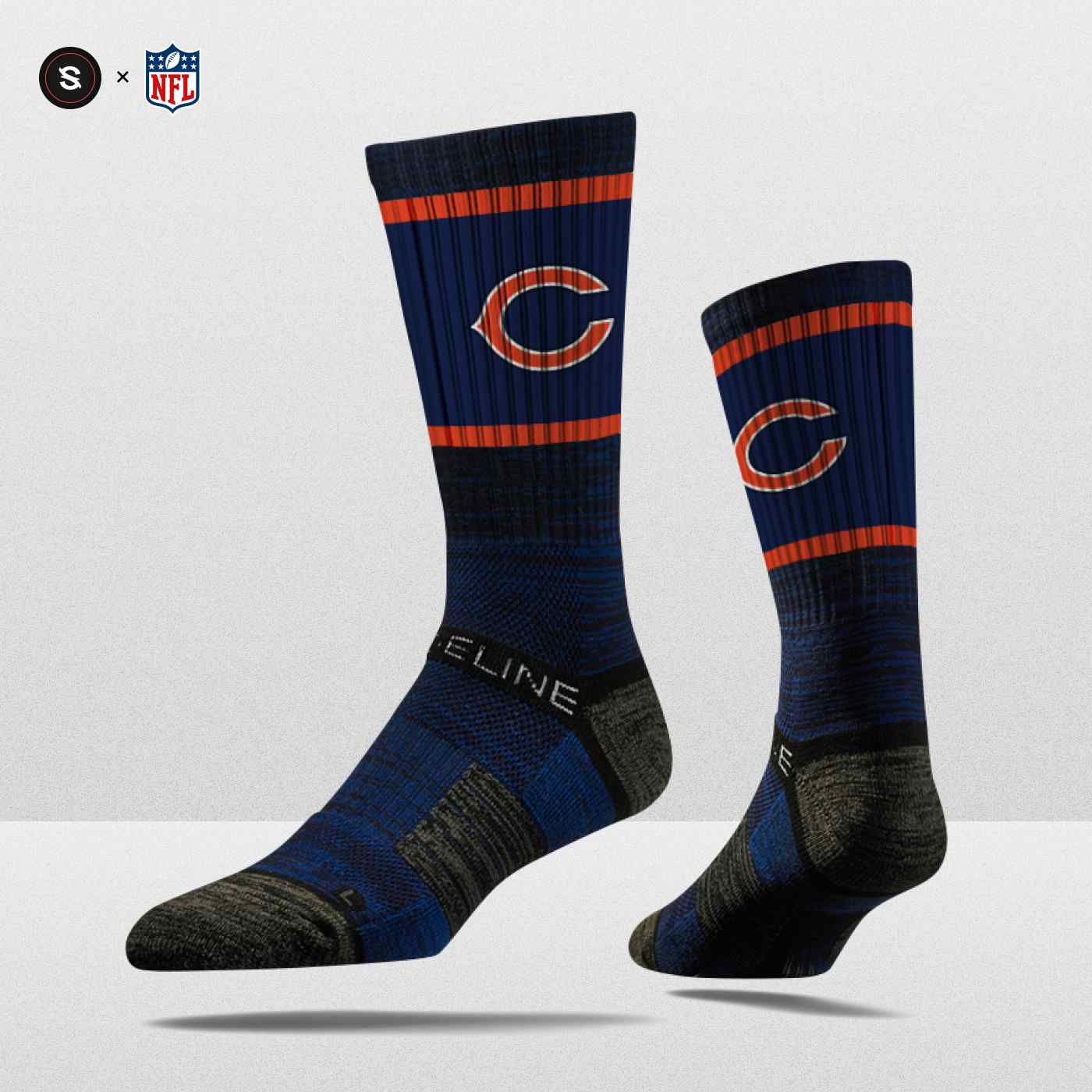 Chicago Bears Strideline Premium NFL Crew Socken